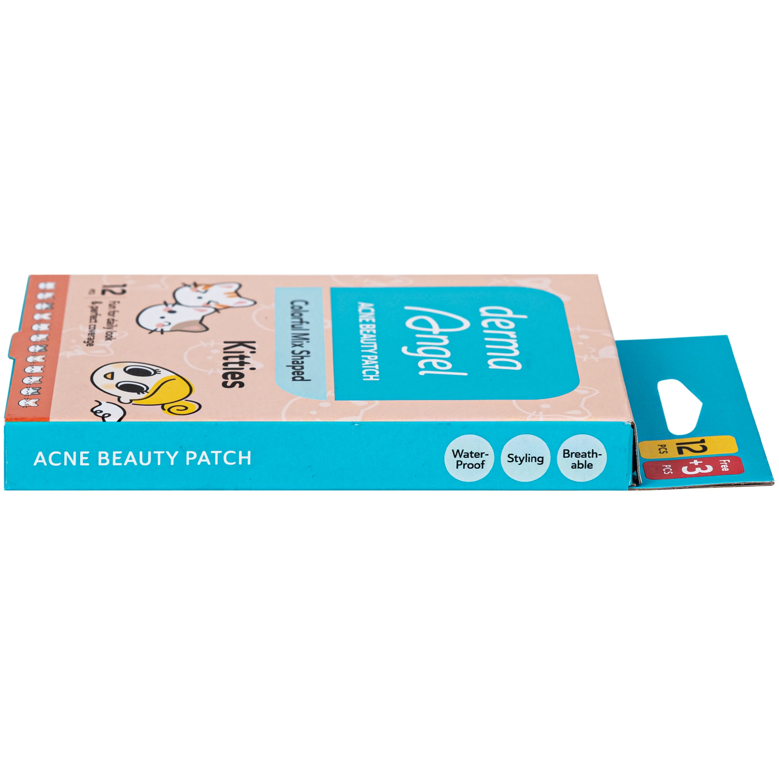 Miếng Dán Mụn Derma Angel Acne Beauty Patch Hình Kitties 12+3 Miếng 4