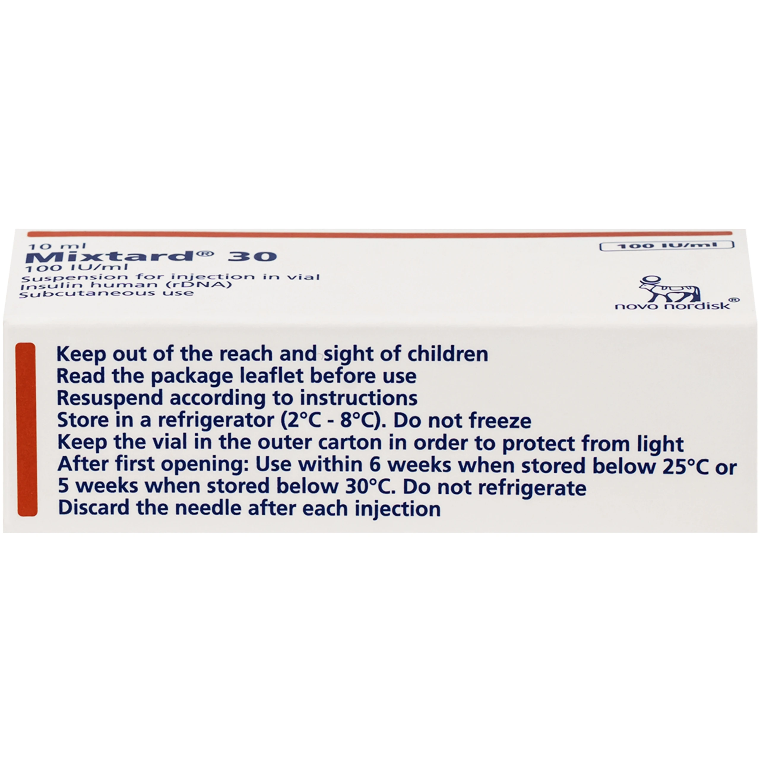 Hỗn dịch tiêm Mixtard 30 Novo Nordisk điều trị bệnh đái tháo đường (10ml) 5