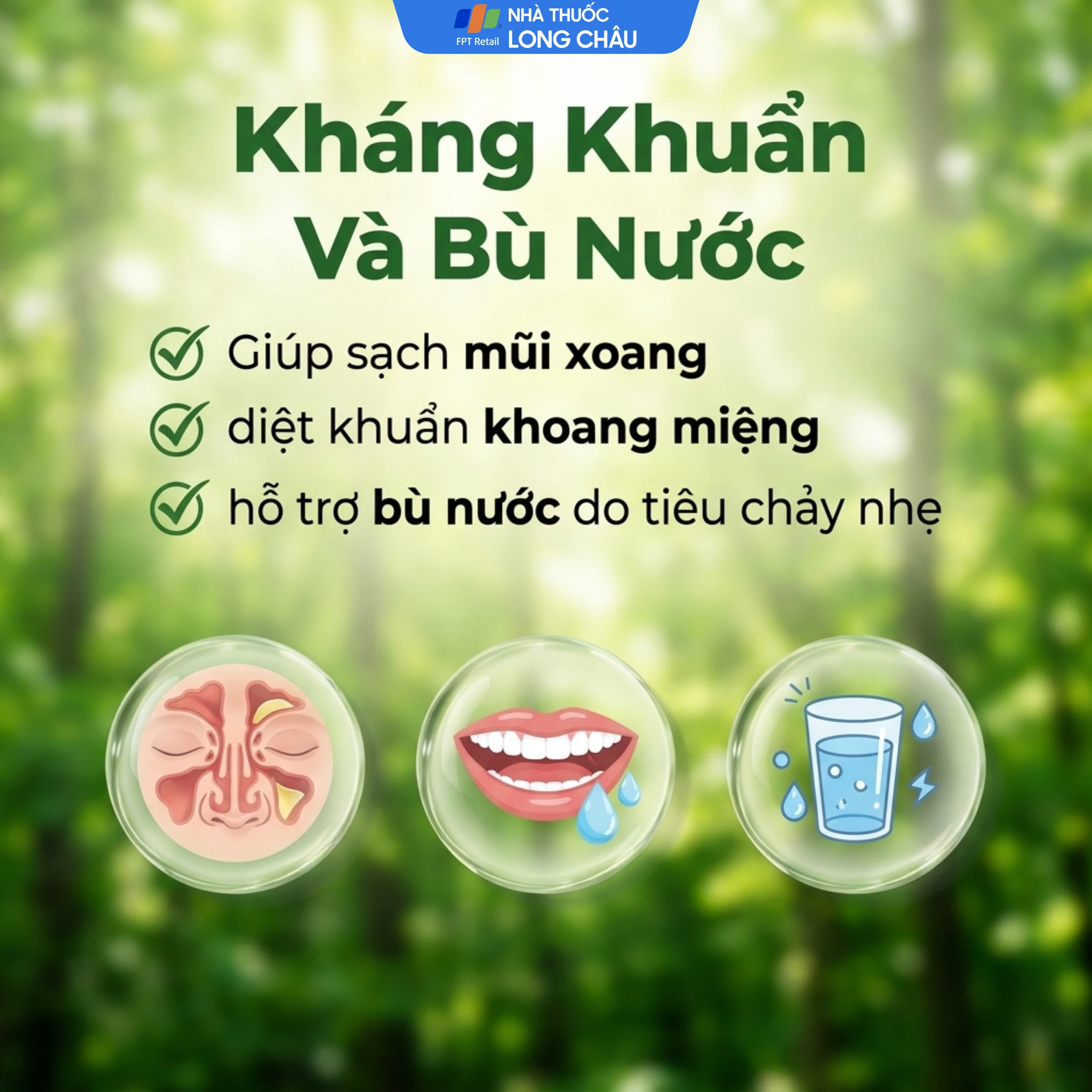 Muối tinh 4.5 gam An Phú (50 viên) nước muối sinh lý gia đình tự pha dùng rửa mũi 5