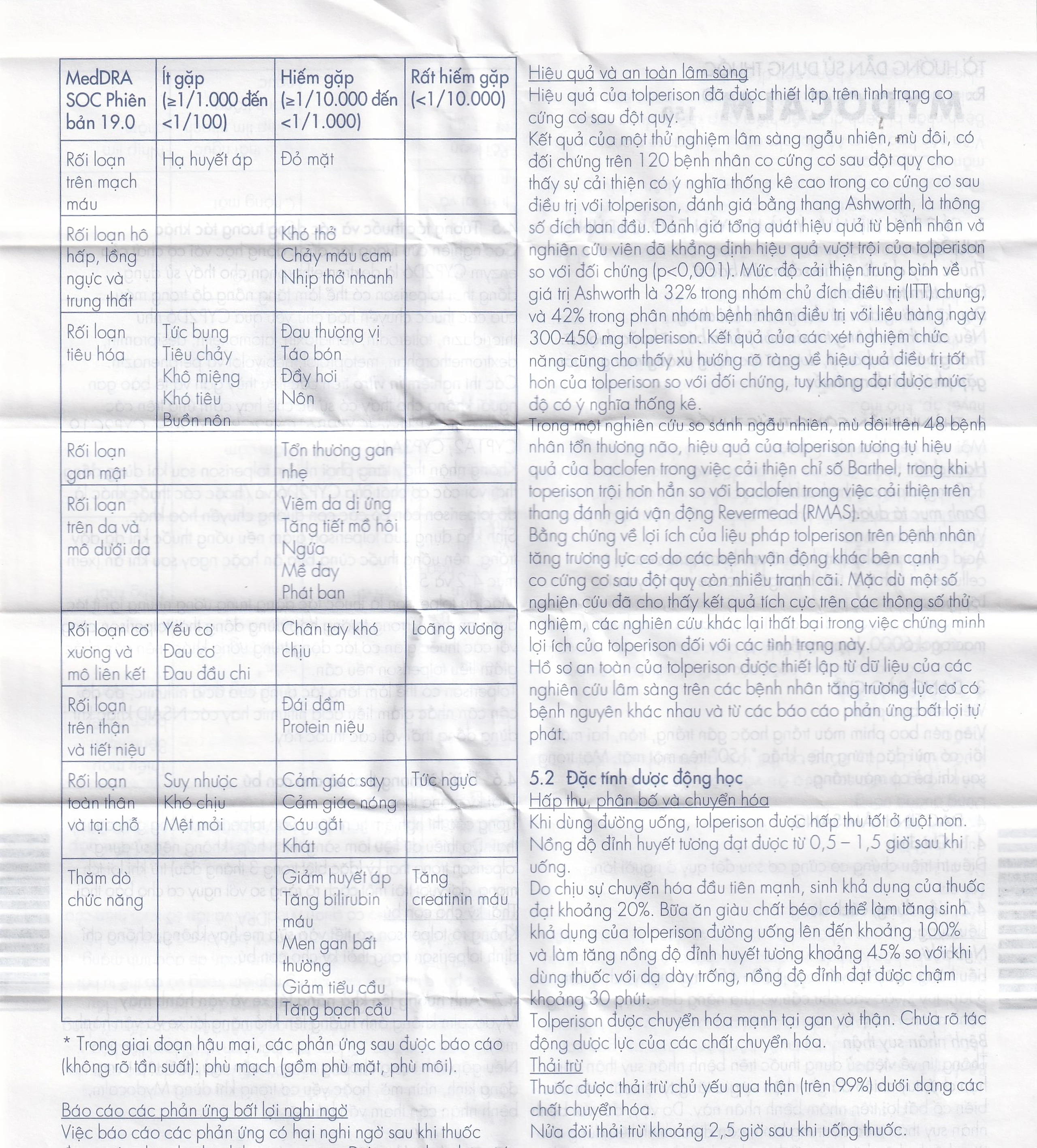 Viên nén Mydocalm 150 Gedeon điều trị sự tăng trương lực cơ xương (3 vỉ x 10 viên)