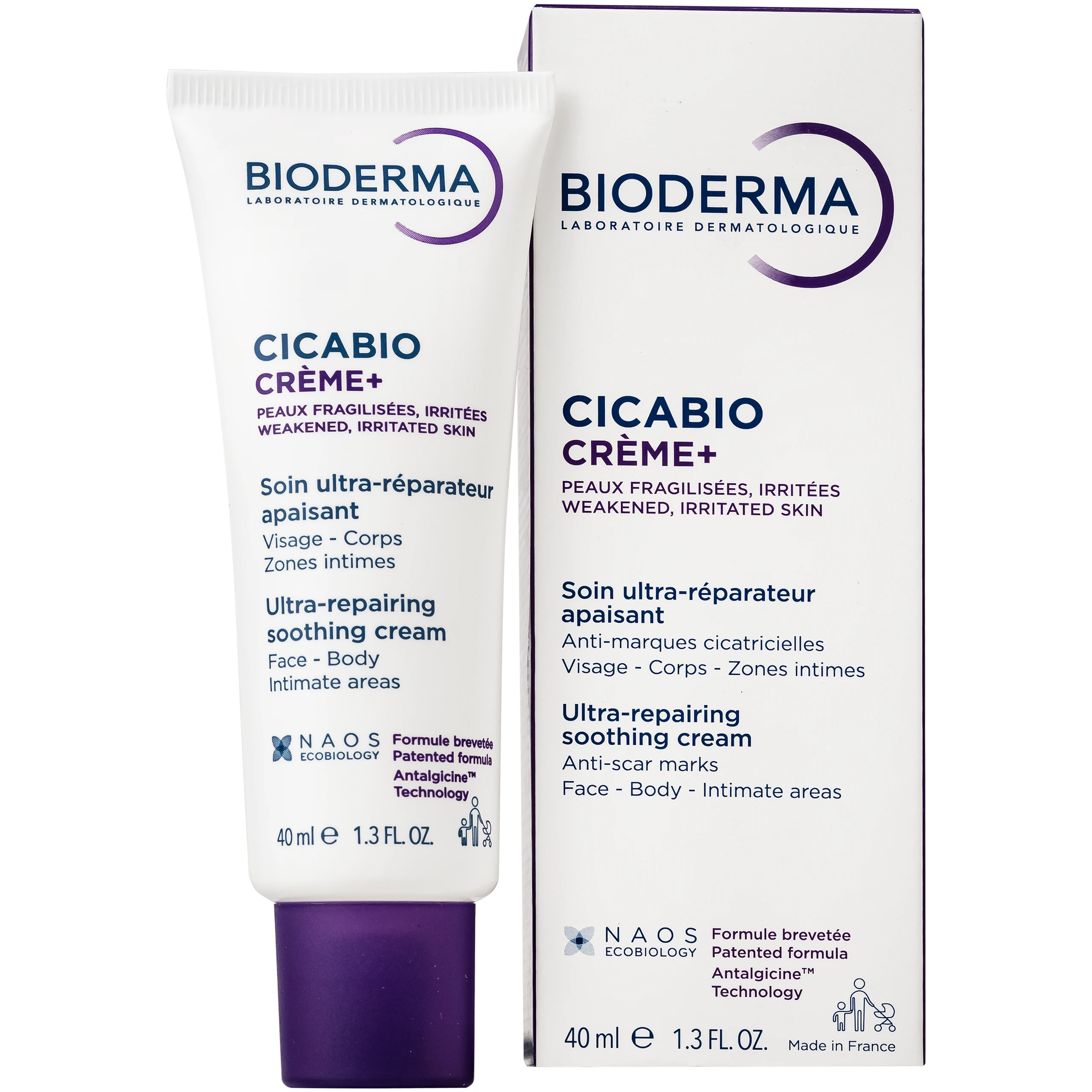 Kem dưỡng Bioderma Cicabio Crème+ giúp phục hồi da tổn thương, hỗ trợ làm mờ sẹo (40ml) 1