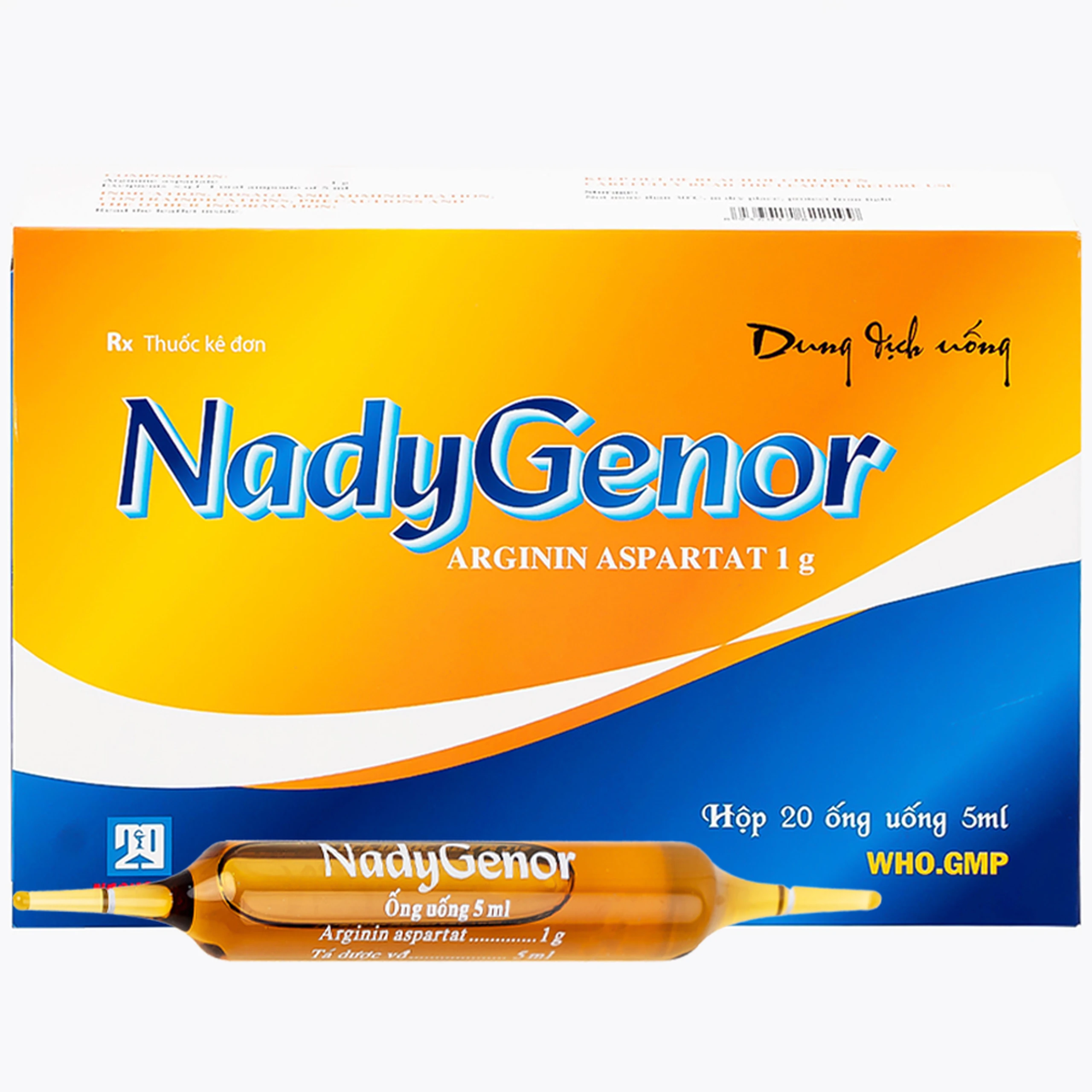 Thuốc NadyGenor 5ml Nadyphar điều trị duy trì tăng amoniac máu (20 ống) 1
