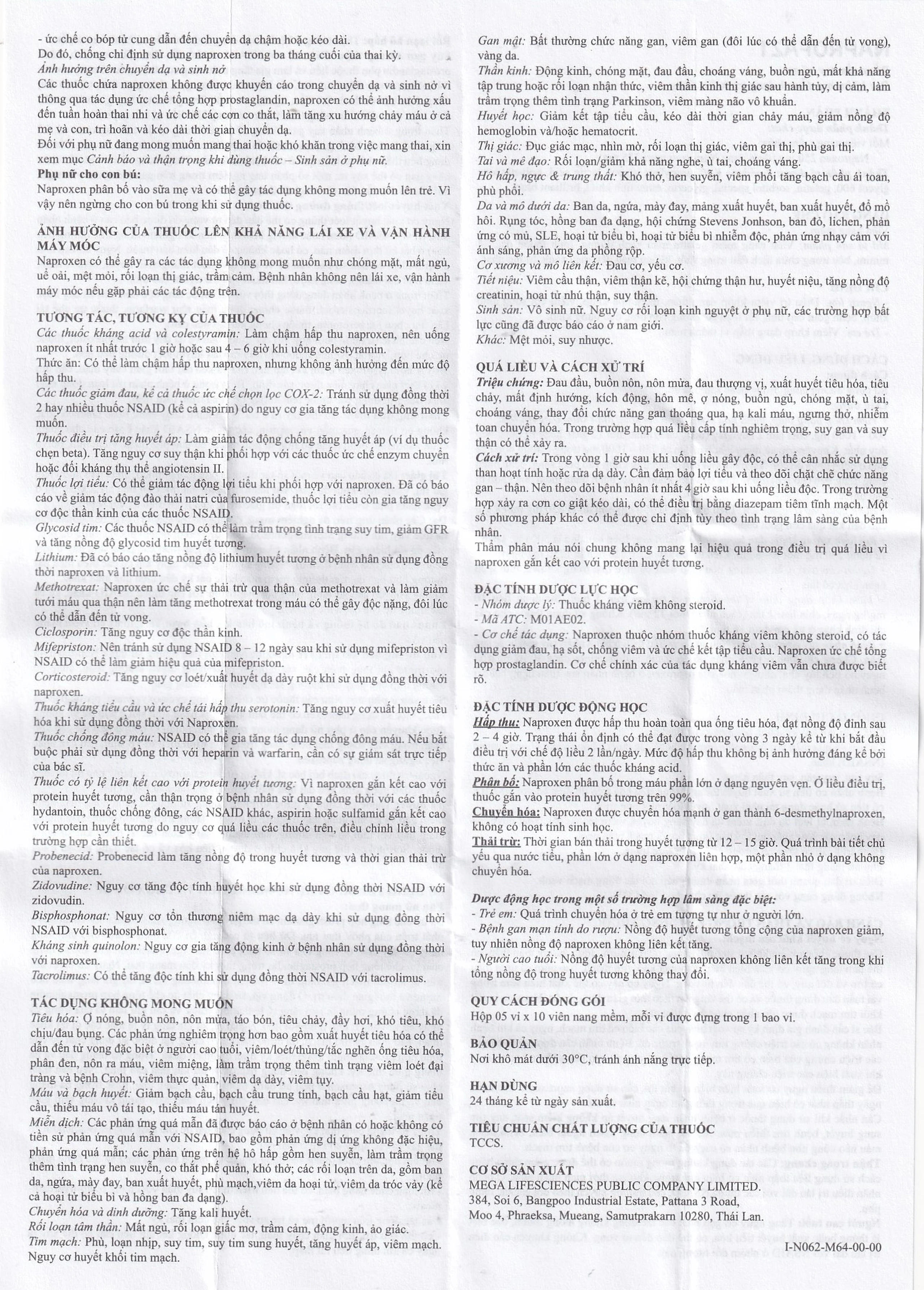 Thuốc Naprofazt 250mg Chống viêm không steroid (5 vỉ x 10 viên)