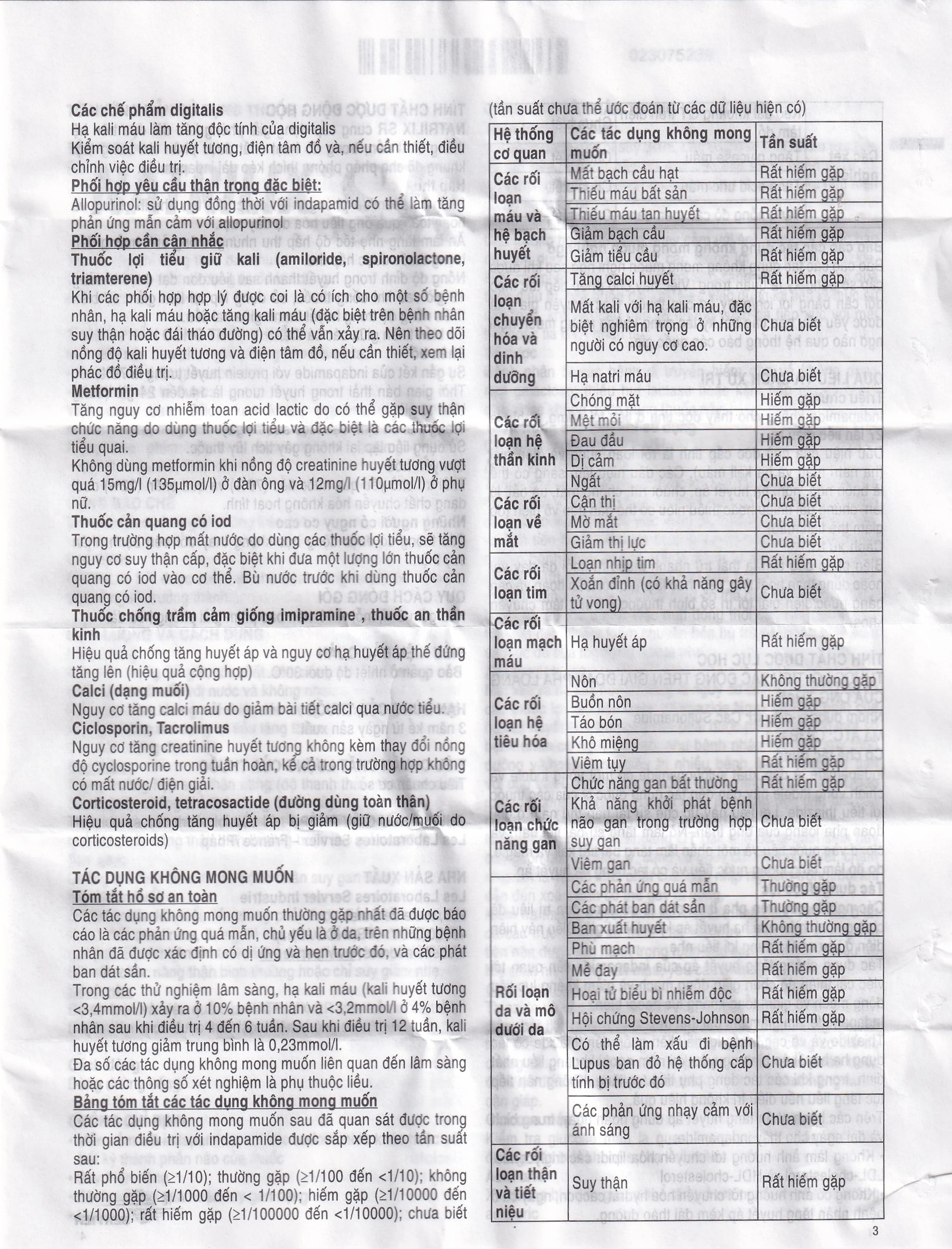 Viên nén Natrilix SR Servier điều trị tăng huyết áp nguyên phát (3 vỉ x 10 viên)