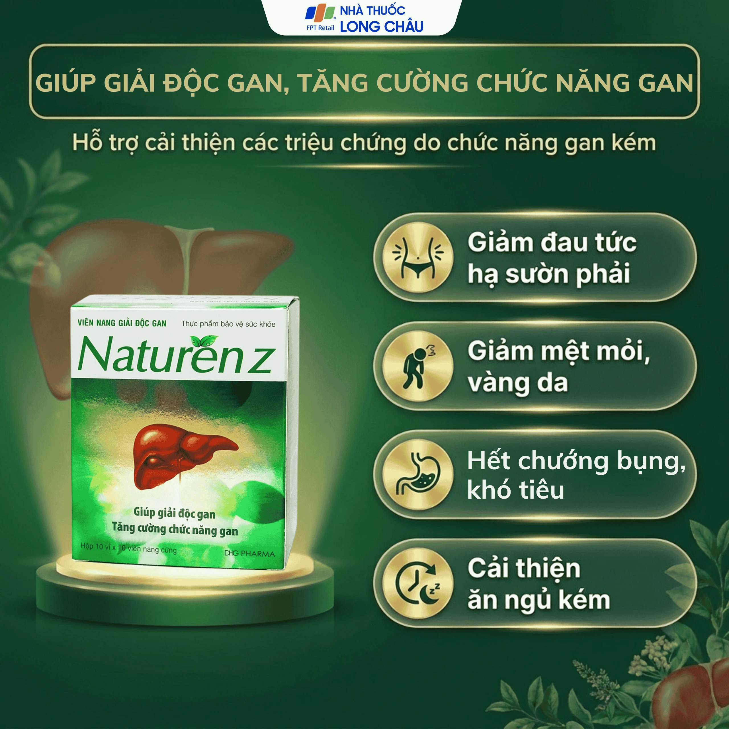 Viên bổ gan Naturen Z DHG (10 vỉ x 10 viên) 3