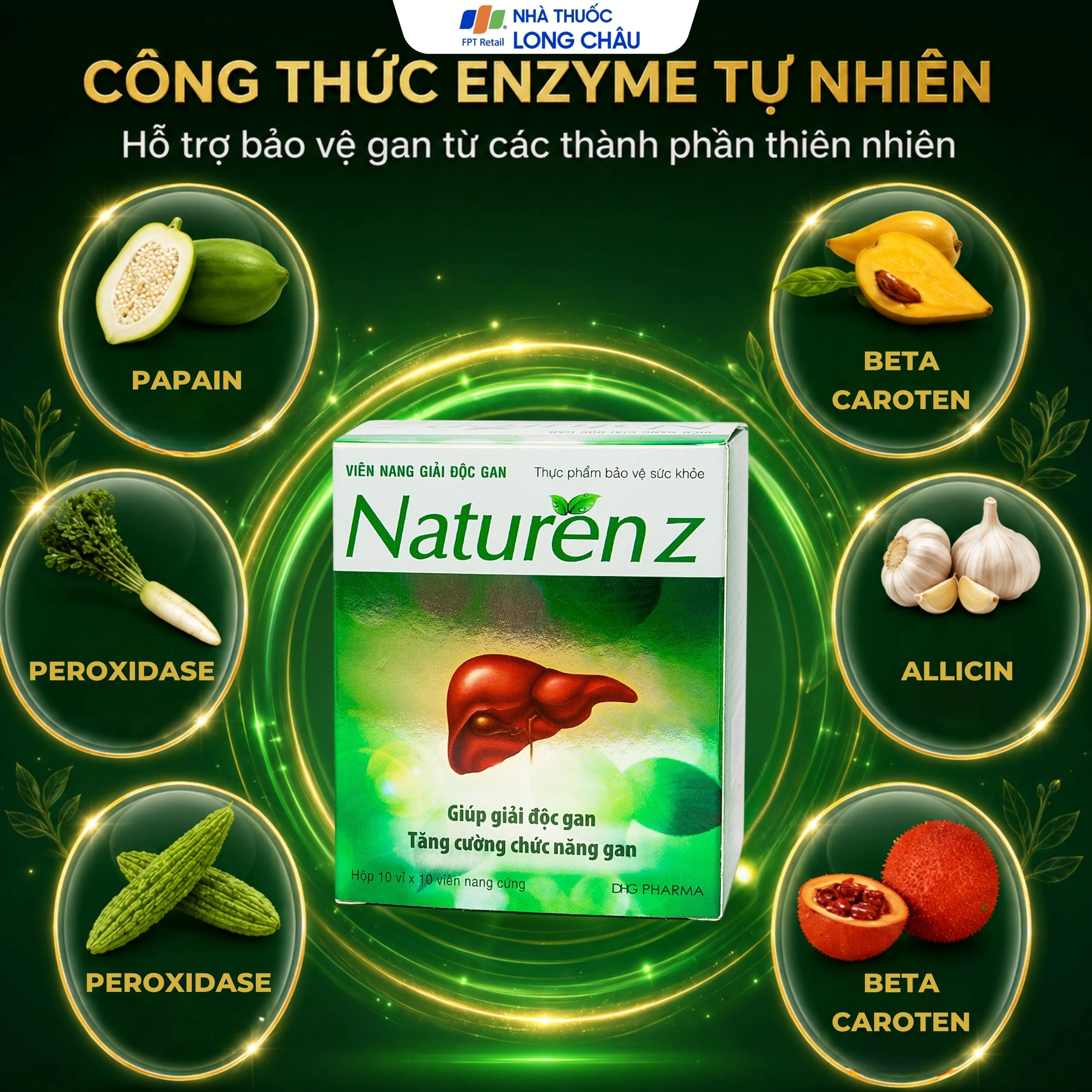 Viên bổ gan Naturen Z DHG (10 vỉ x 10 viên) 3