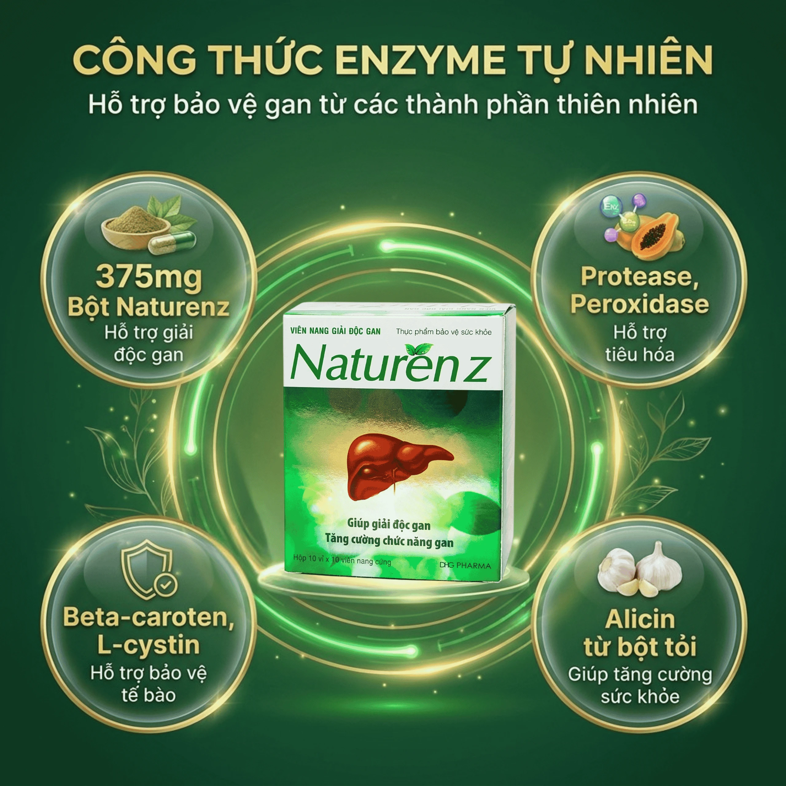 Viên bổ gan Naturen Z DHG (10 vỉ x 10 viên) 4