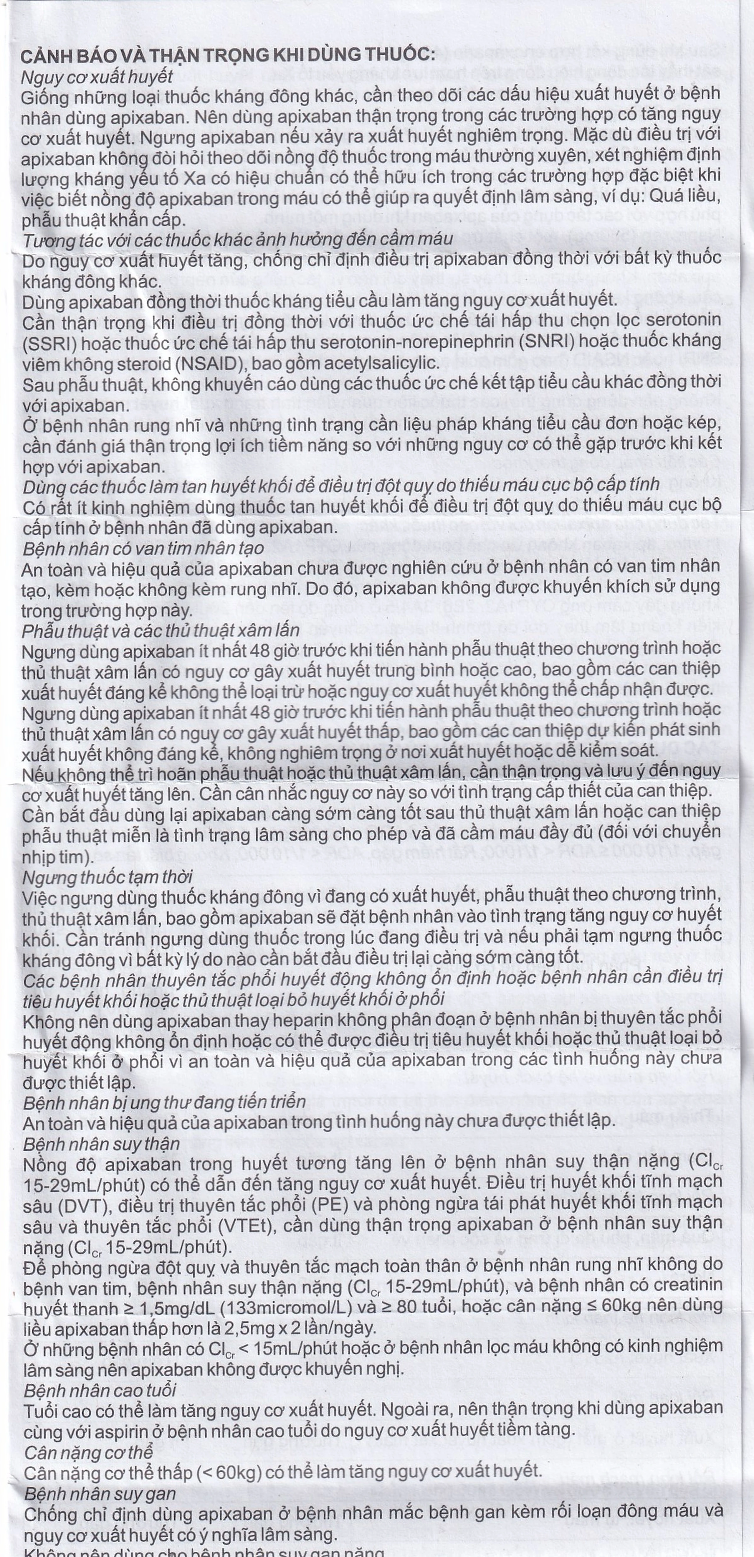 Thuốc NDP-Apixan 5mg Nadyphar hỗ trợ phòng ngừa đột quỵ, tăng huyết áp (2 vỉ x 10 viên)