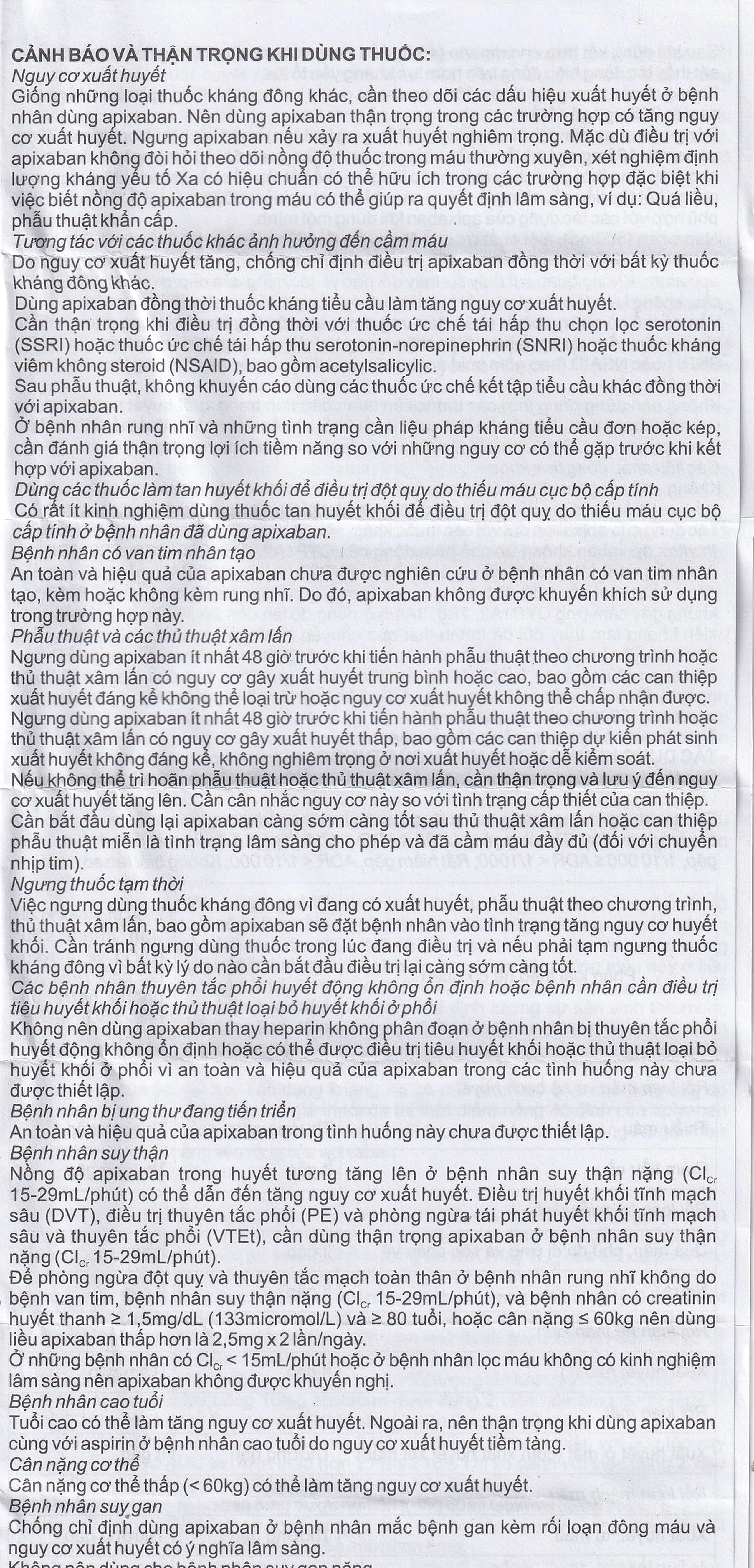 Thuốc NDP-Apixan 5mg Nadyphar hỗ trợ phòng ngừa đột quỵ, tăng huyết áp (2 vỉ x 10 viên)