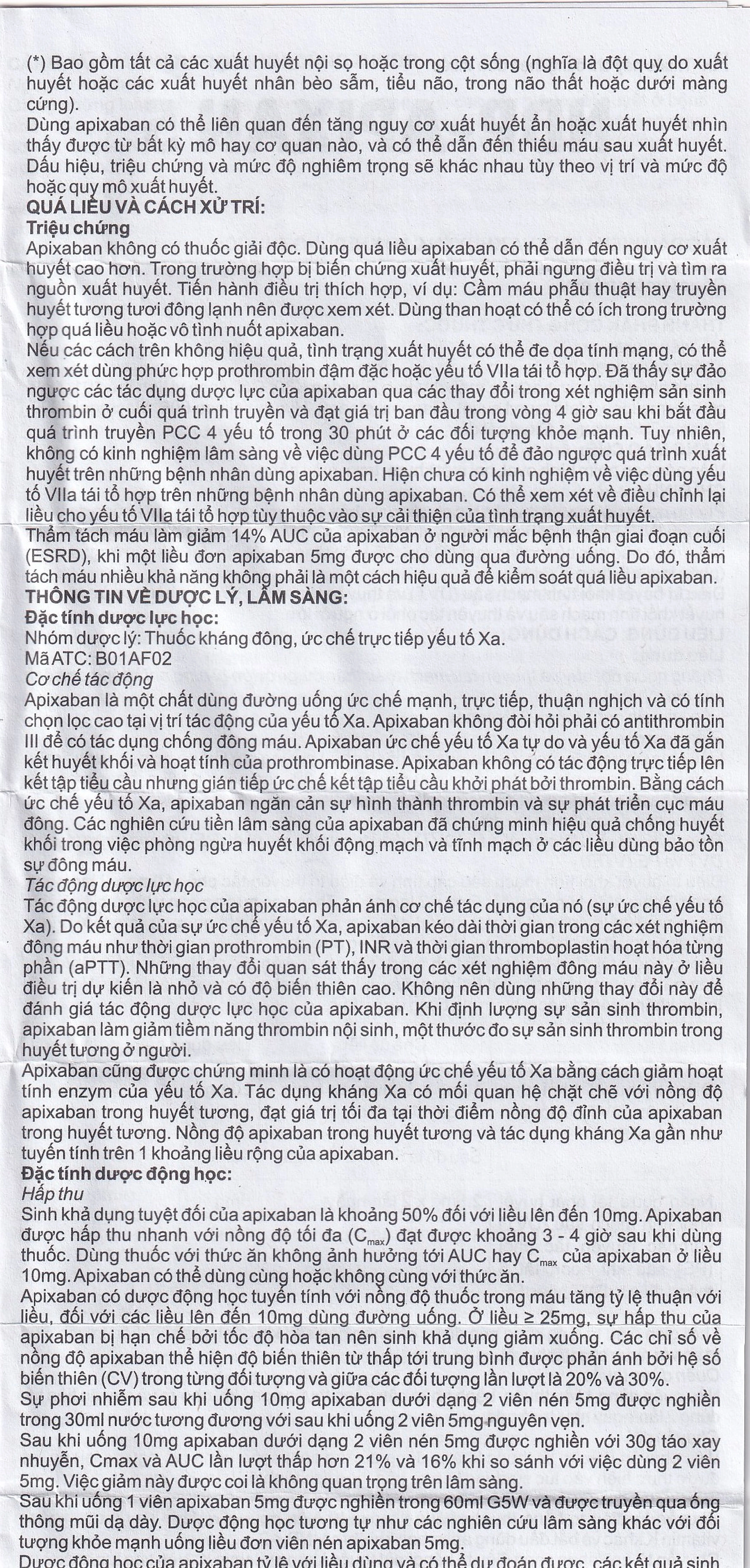 Thuốc NDP-Apixan 5mg Nadyphar hỗ trợ phòng ngừa đột quỵ, tăng huyết áp (2 vỉ x 10 viên)