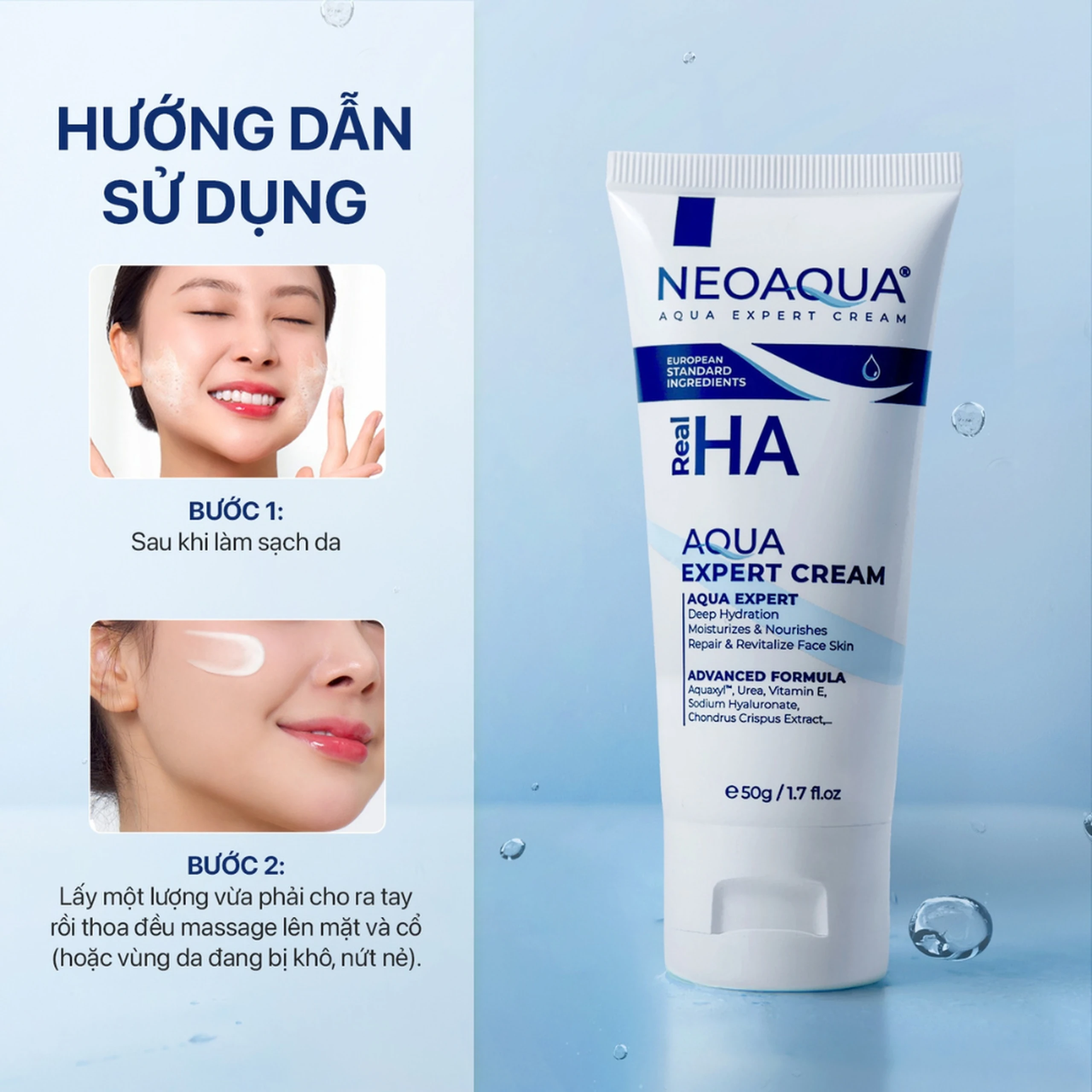 Kem bôi Neo Aqua cấp ẩm, dịu da, giúp da mịn màng (50g) 6
