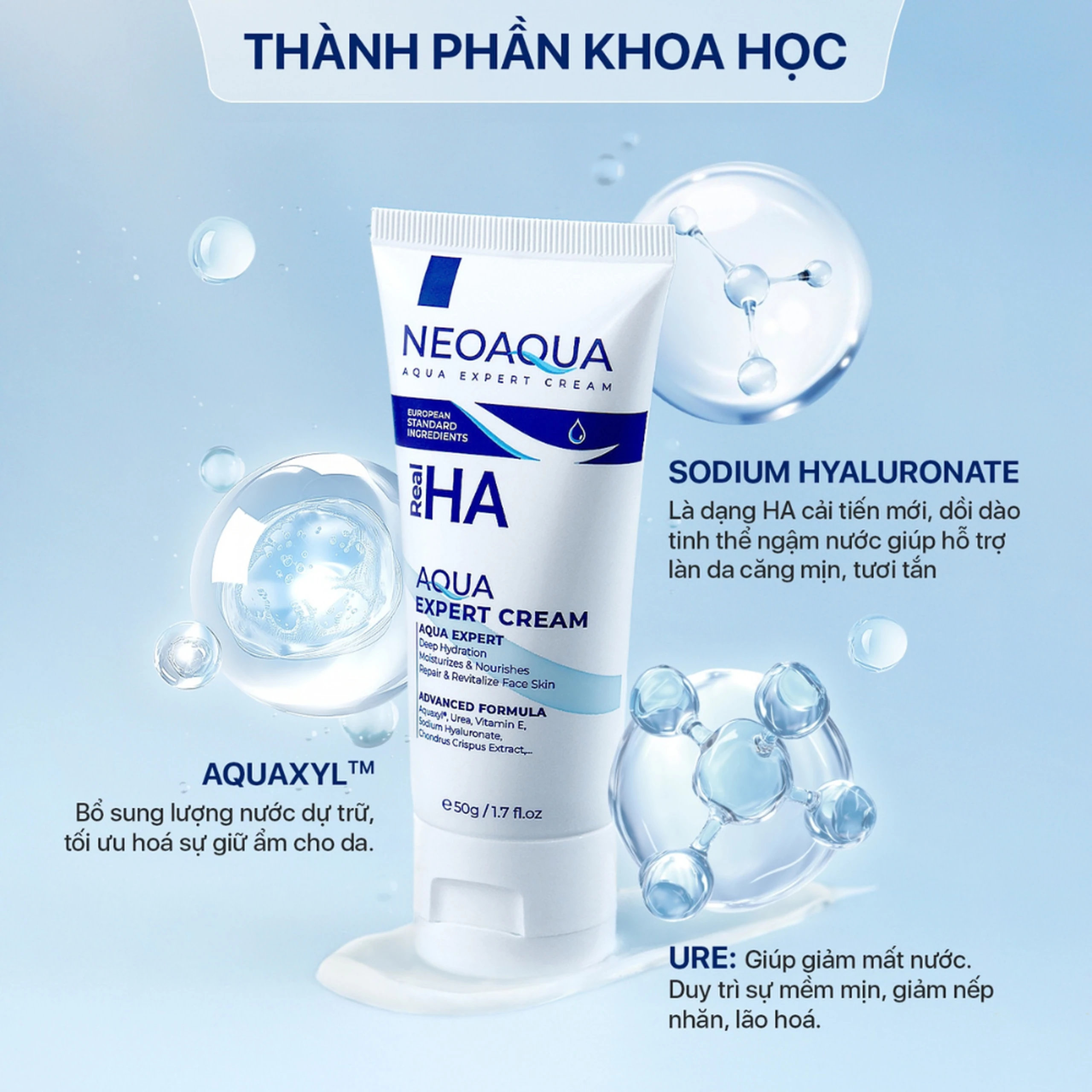 Kem bôi Neo Aqua cấp ẩm, dịu da, giúp da mịn màng (50g) 3