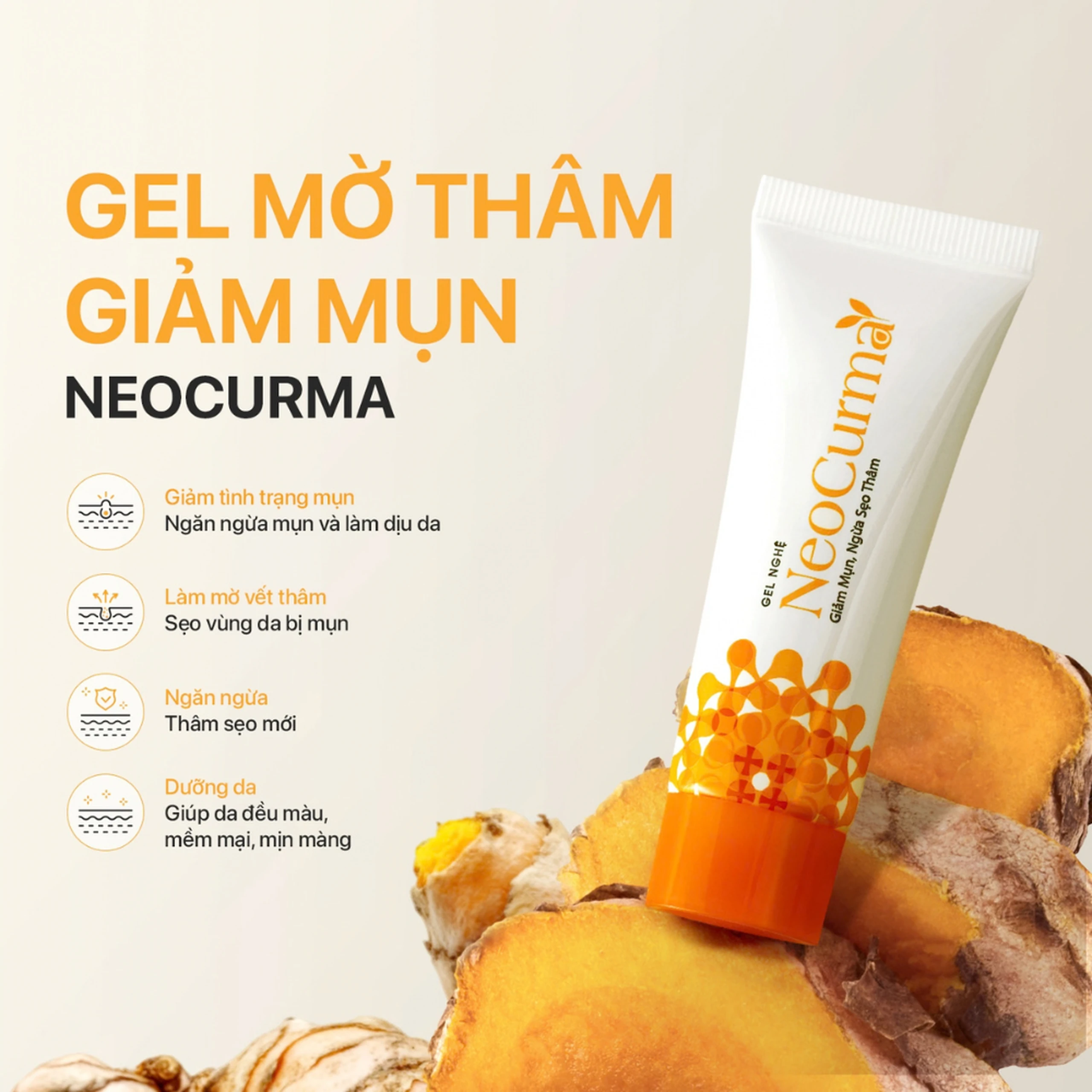 Gel Nghệ NeoCurma giảm mụn, ngừa sẹo, mờ vết thâm (20g) 3