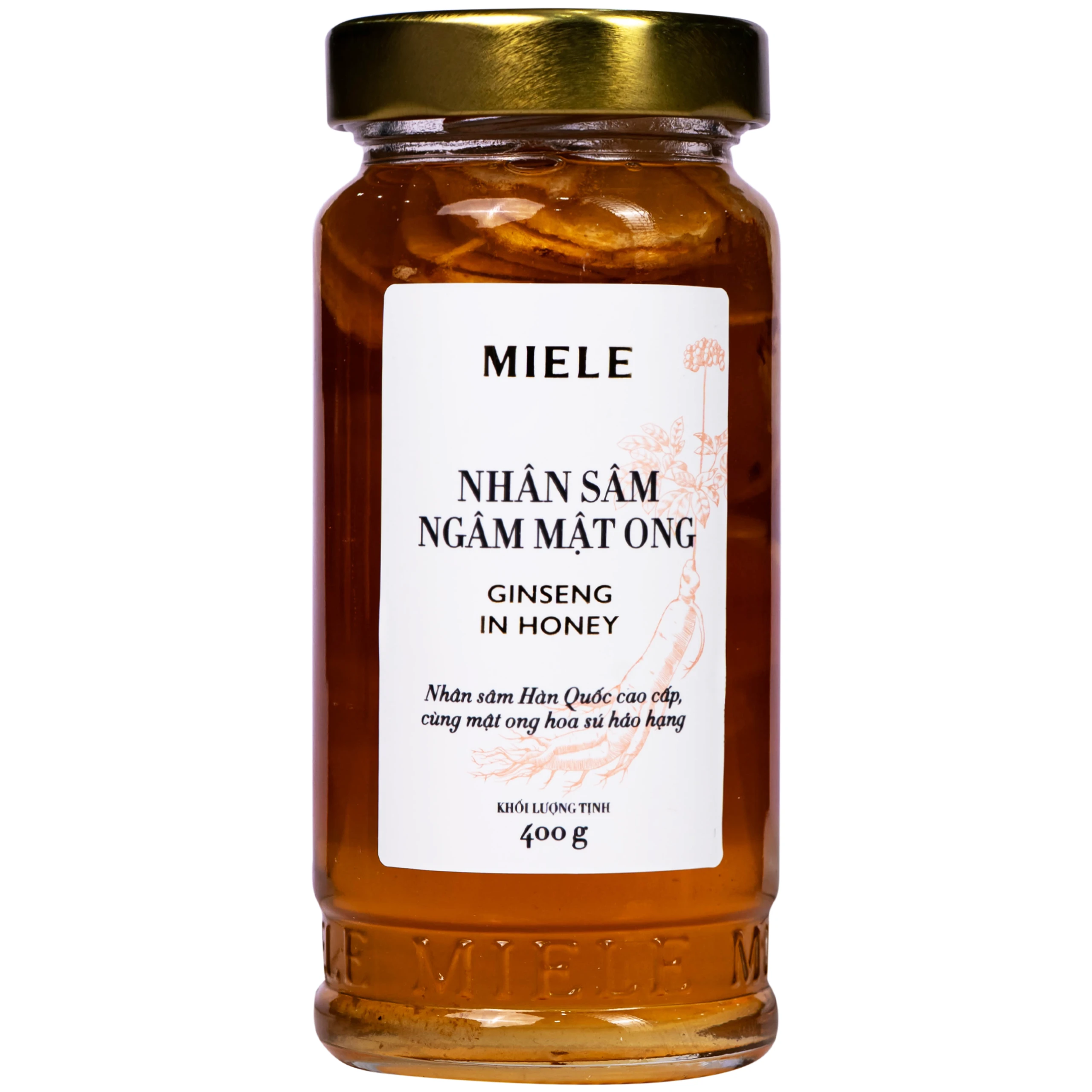 Nhân sâm ngâm mật ong Miele (400g)
