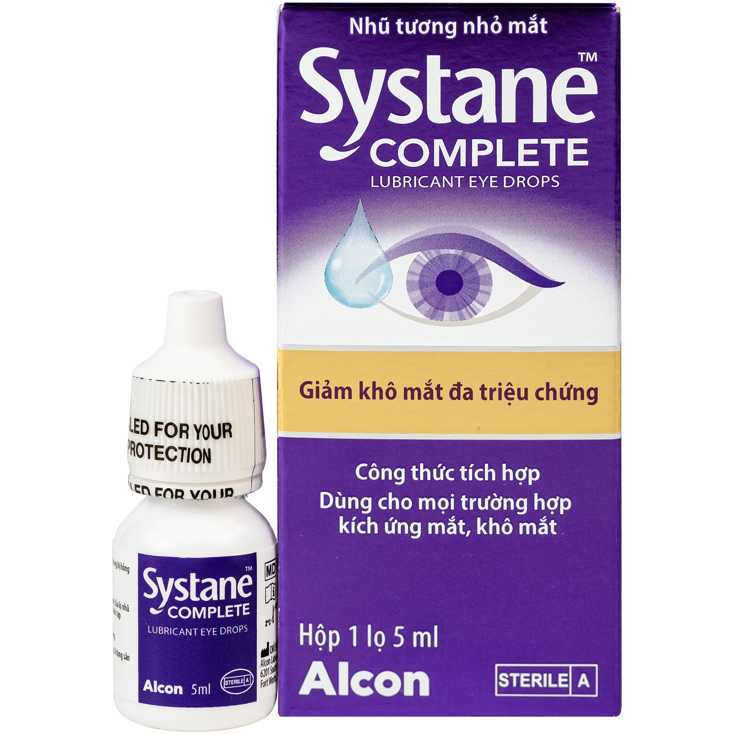 Nhỏ Mắt Systane Complete Alcon 5ml Giảm Kích Ứng, Khô Mắt, Bảo Vệ Và Phục Hồi Nhãn Cầu 1