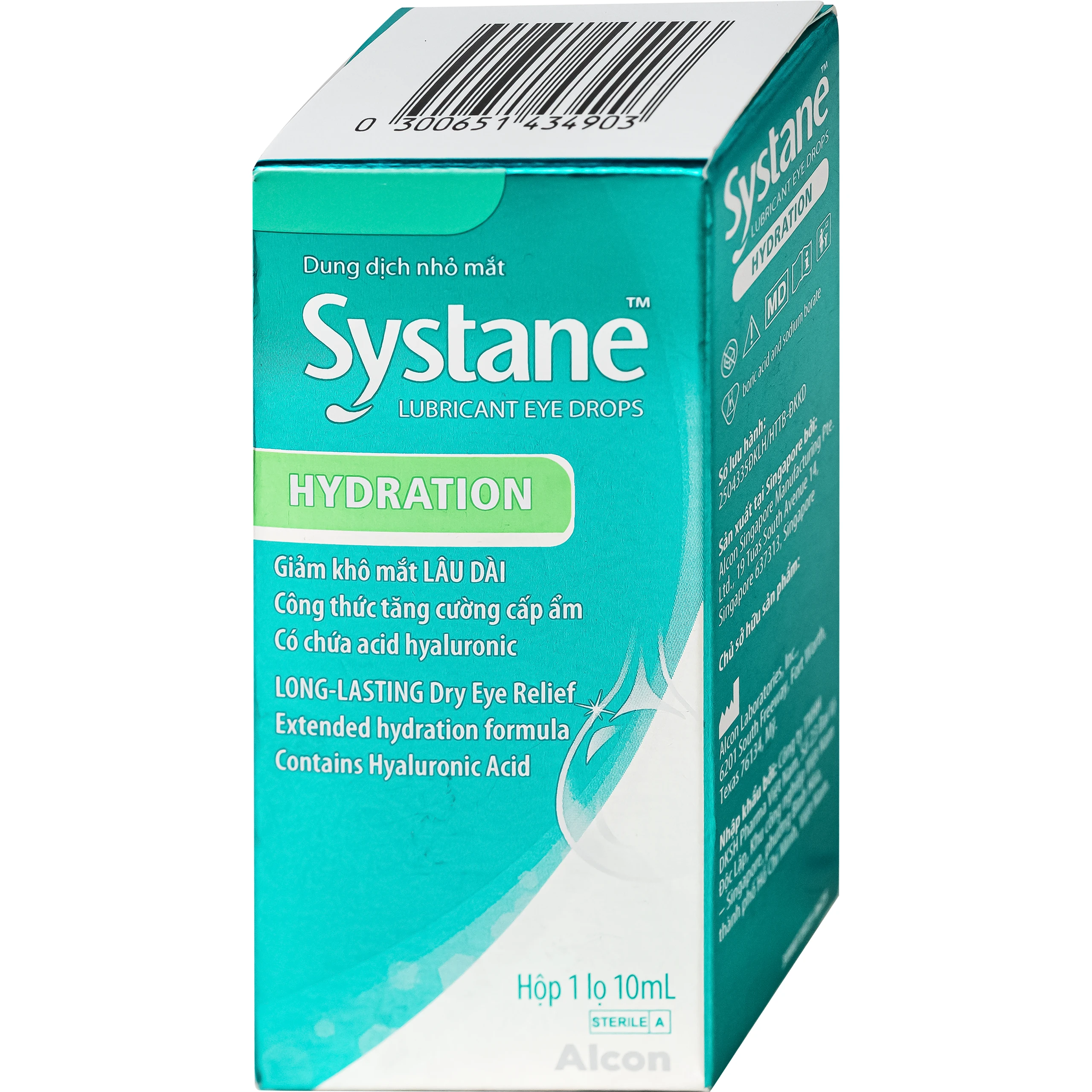 Nhỏ Mắt Systane Hydration Alcon 10ml Giảm Khô Mắt Lâu Dài, Tăng Cường Cấp Ẩm, Phục Hồi Tế Bào Tổn Thương Trên Nhãn Cầu Sau Phẫu Thuật 7