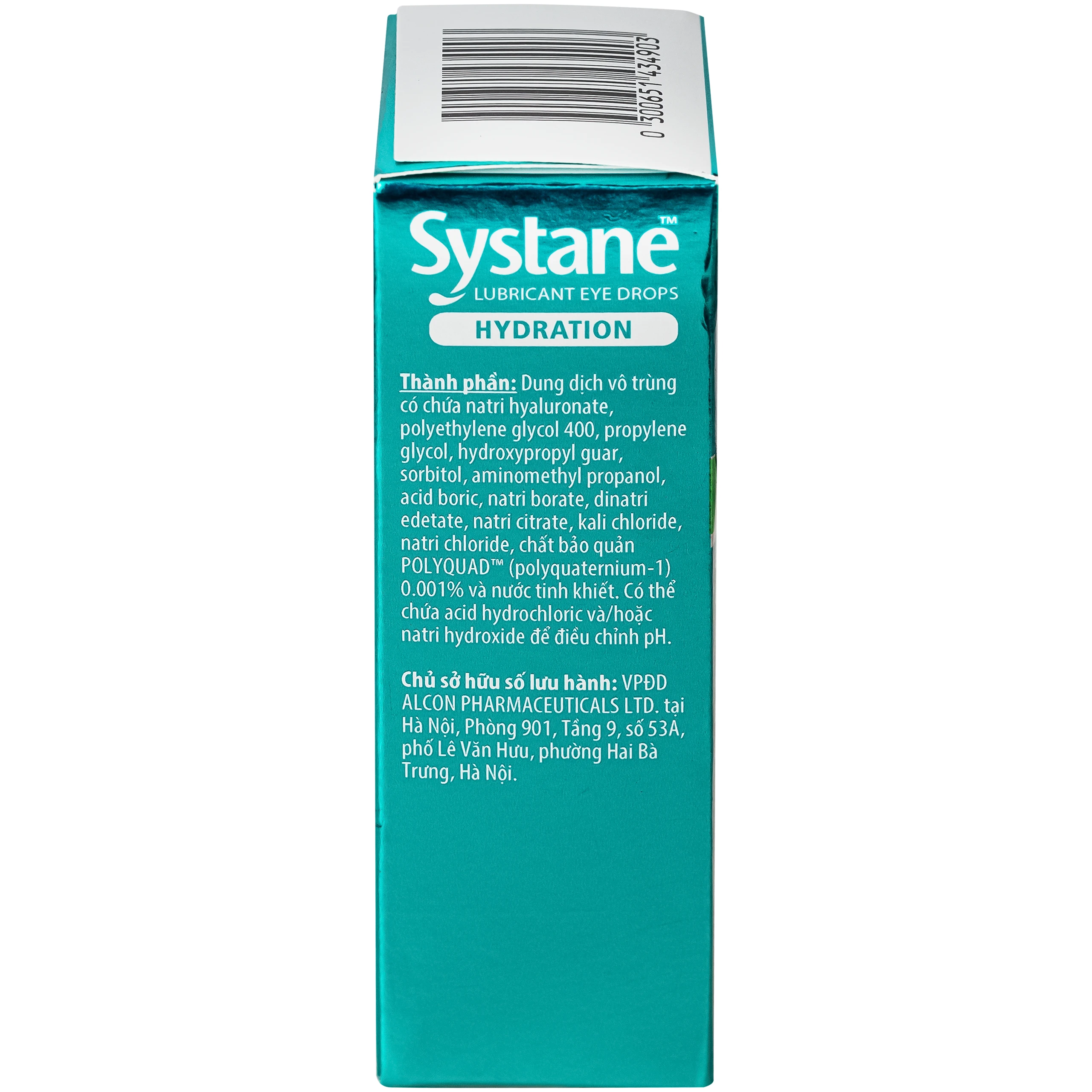 Nhỏ Mắt Systane Hydration Alcon 10ml Giảm Khô Mắt Lâu Dài, Tăng Cường Cấp Ẩm, Phục Hồi Tế Bào Tổn Thương Trên Nhãn Cầu Sau Phẫu Thuật 9