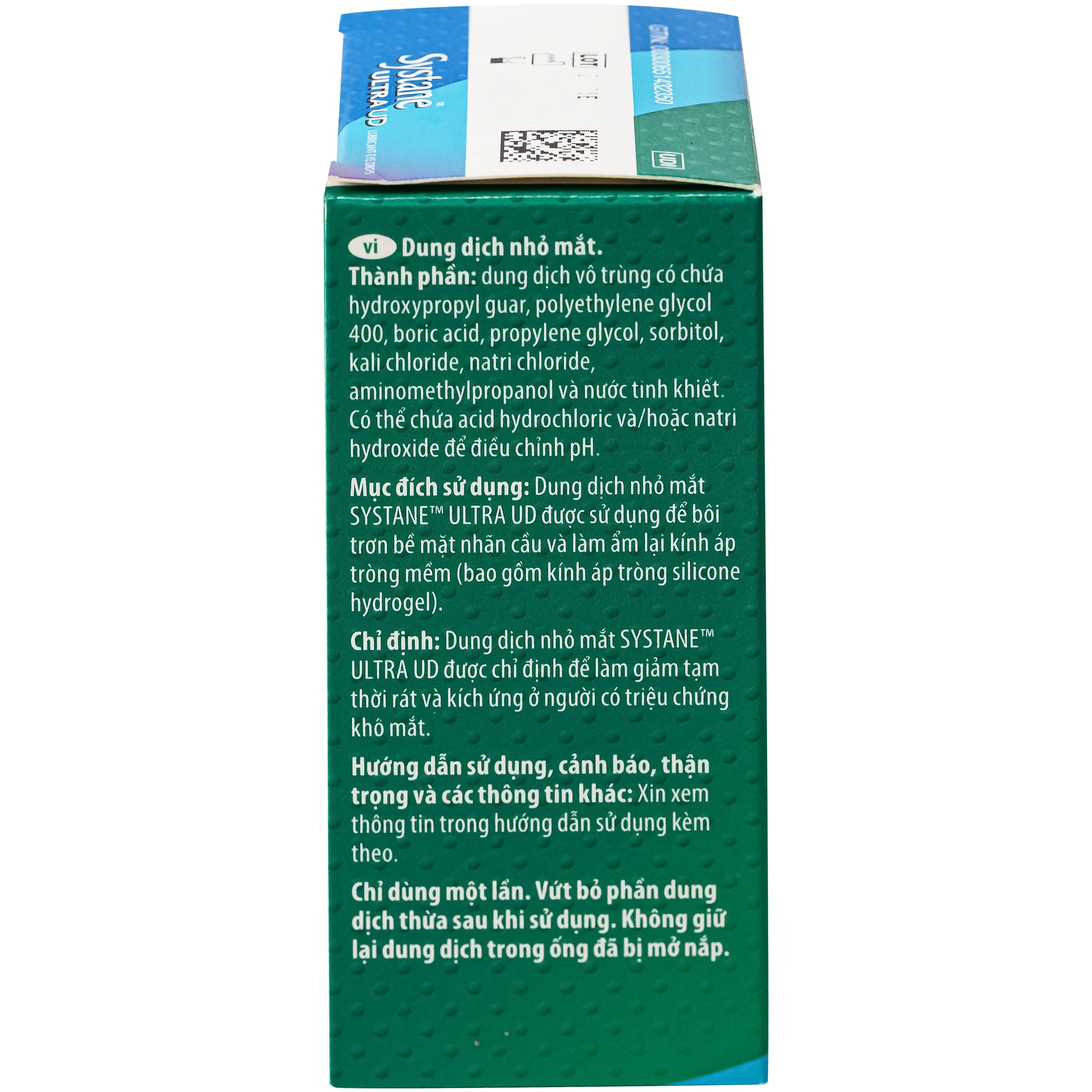 Nhỏ Mắt Systane Ultra Ud Alcon (30 ống x 0.7ml) Giảm Kích Ứng, Giảm Khô Mắt Nhanh Chóng, Giữ Ẩm Và Cấp Ẩm Tức Thì 9