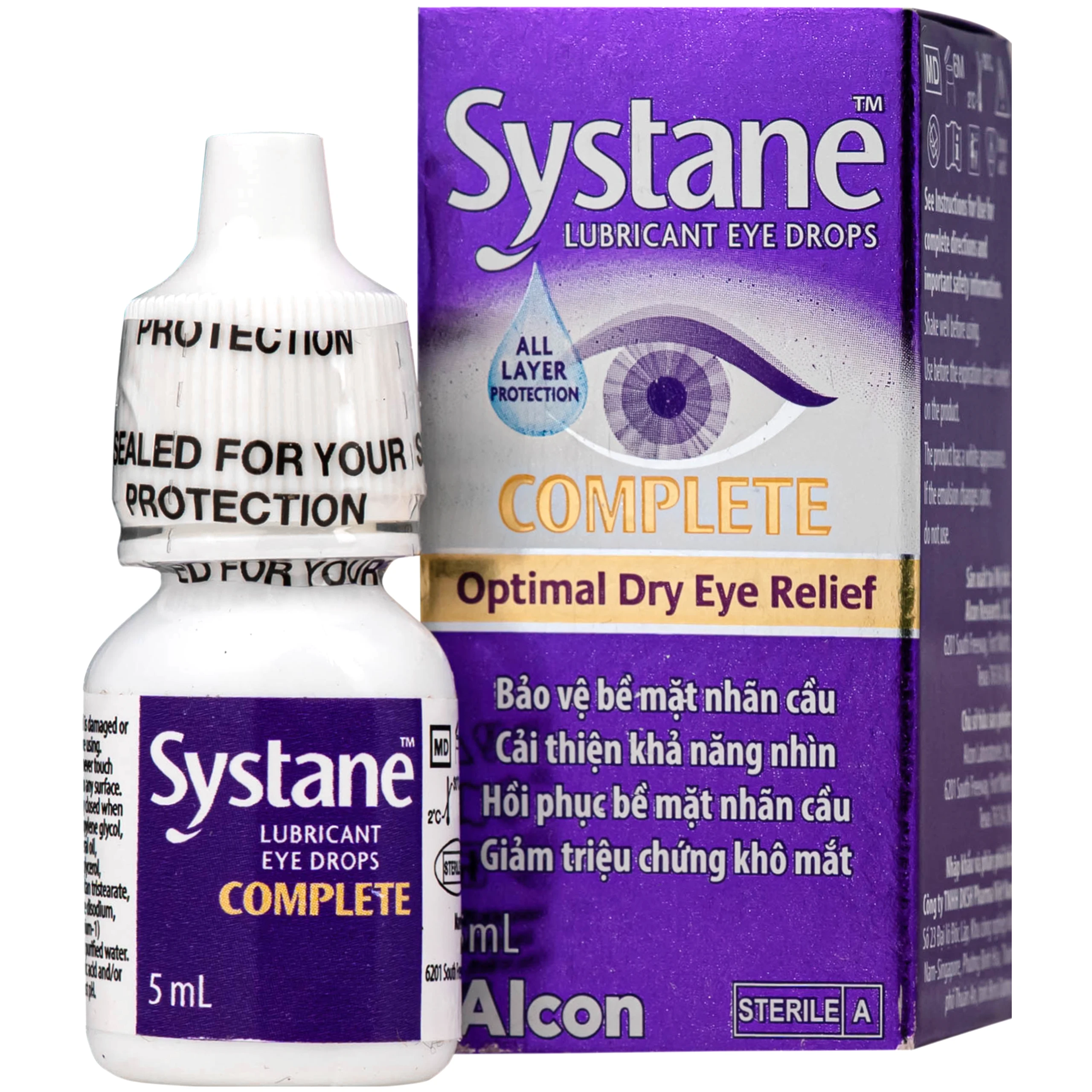 Nhũ Tương Nhỏ Mắt Systane Complete Alcon Giảm Kích Ứng, Khô Mắt, Bảo Vệ Và Phục Hồi Nhãn Cầu 5ml 1