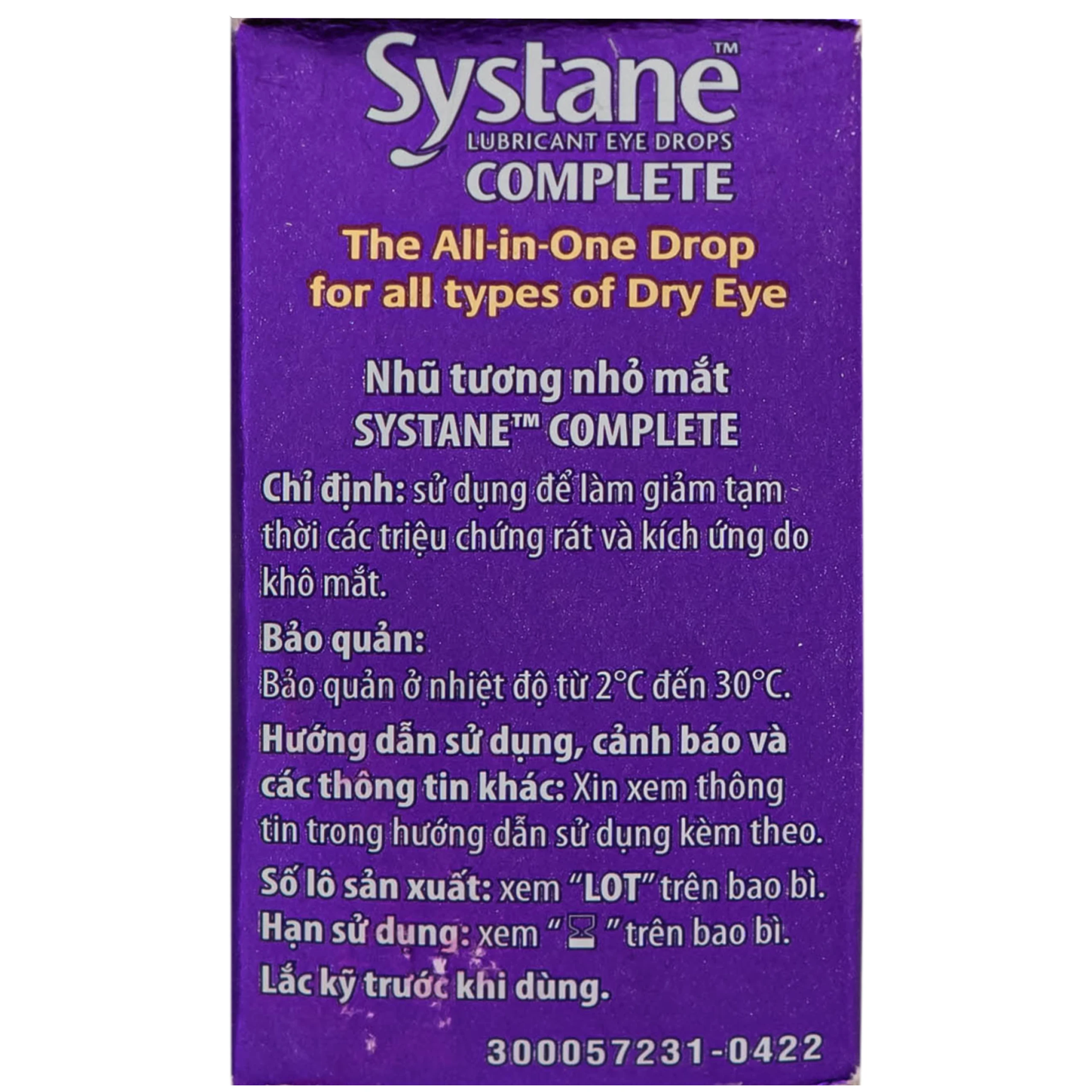 Nhũ Tương Nhỏ Mắt Systane Complete Alcon Giảm Kích Ứng, Khô Mắt, Bảo Vệ Và Phục Hồi Nhãn Cầu 5ml 7