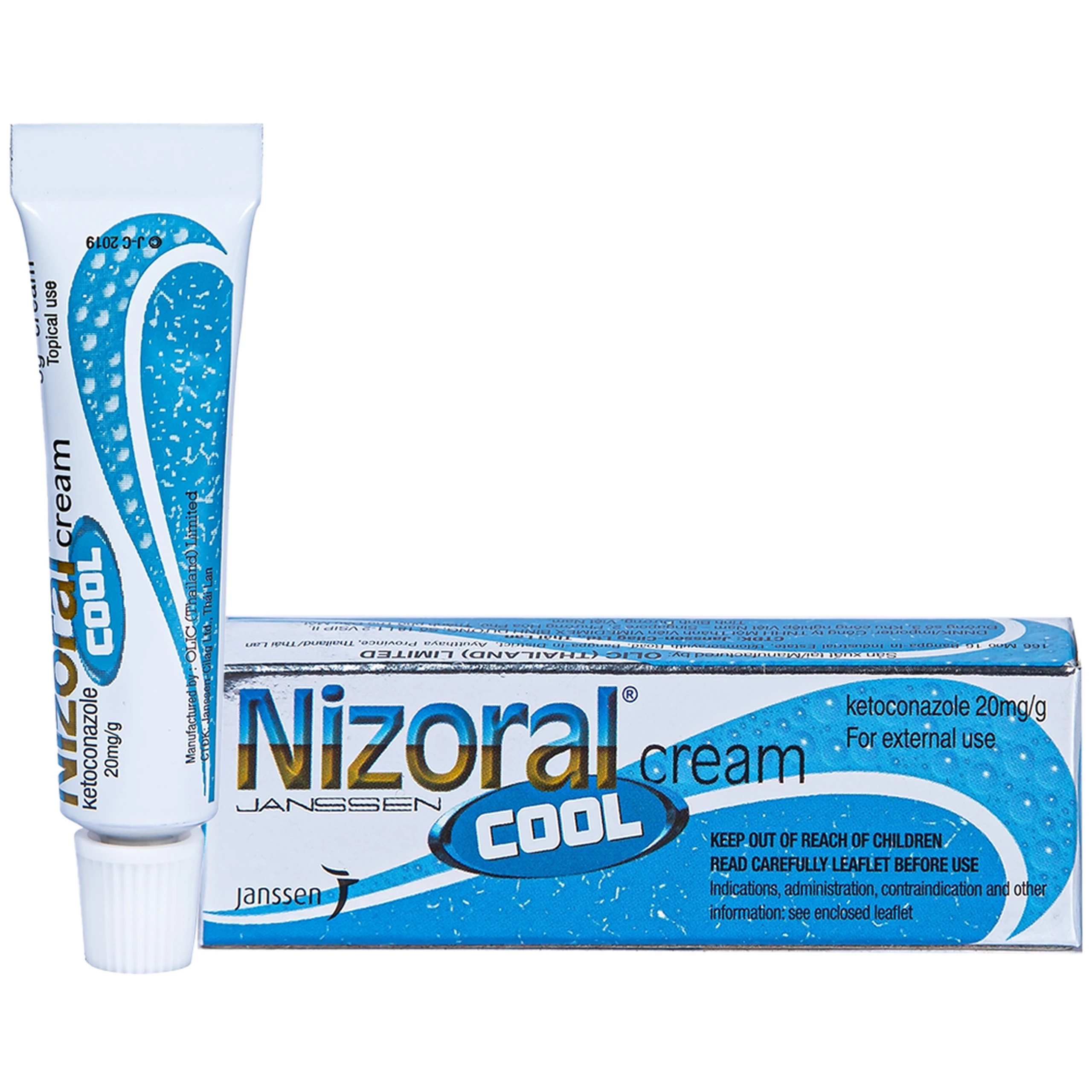 Kem bôi da Nizoral cool cream Janssen điều trị nhiễm nấm ngoài da, lang ben (5g) 1