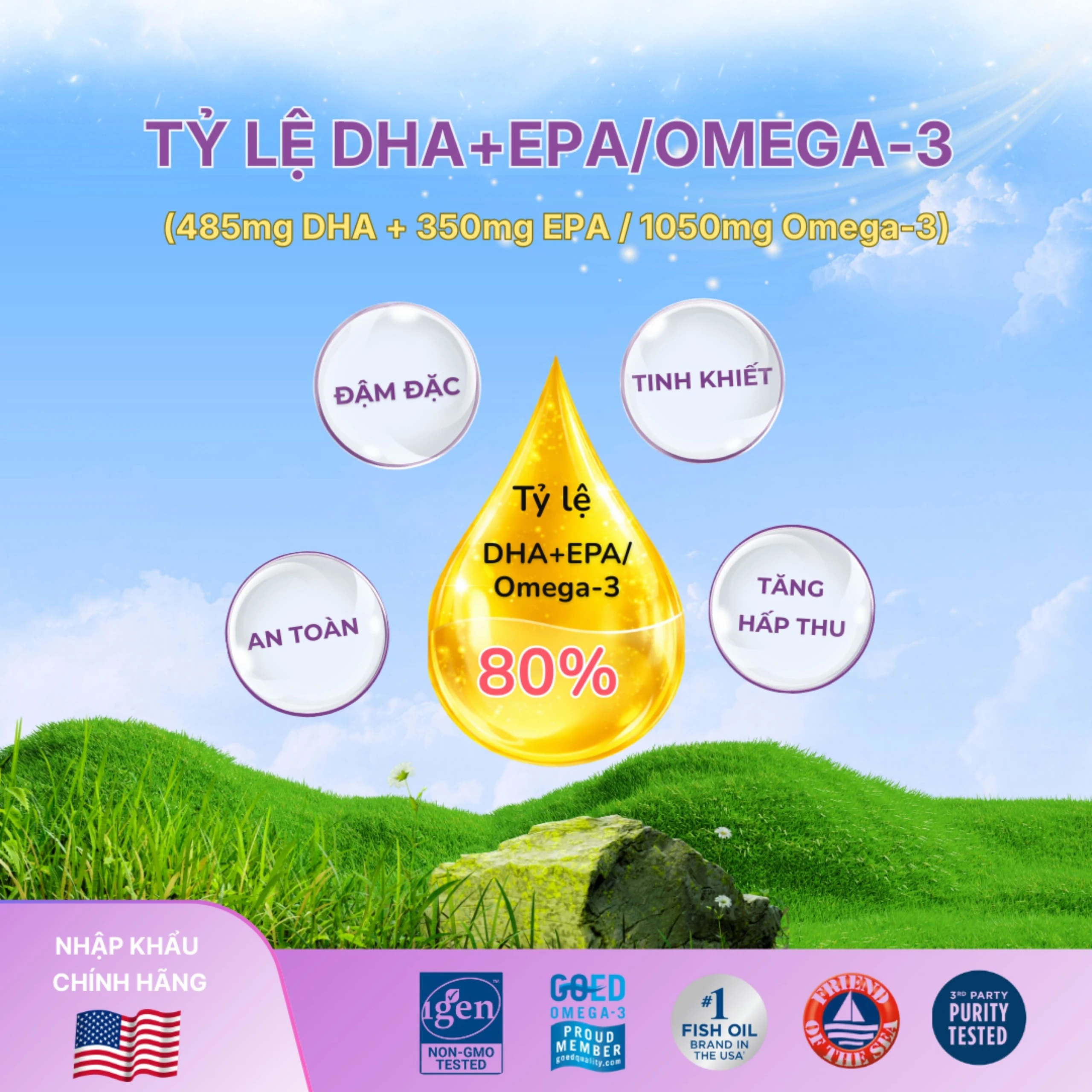 Dung dịch hỗ trợ cải thiện thị lực cho trẻ từ 0 tháng tuổi Nordic Naturals Baby's DHA (60ml)