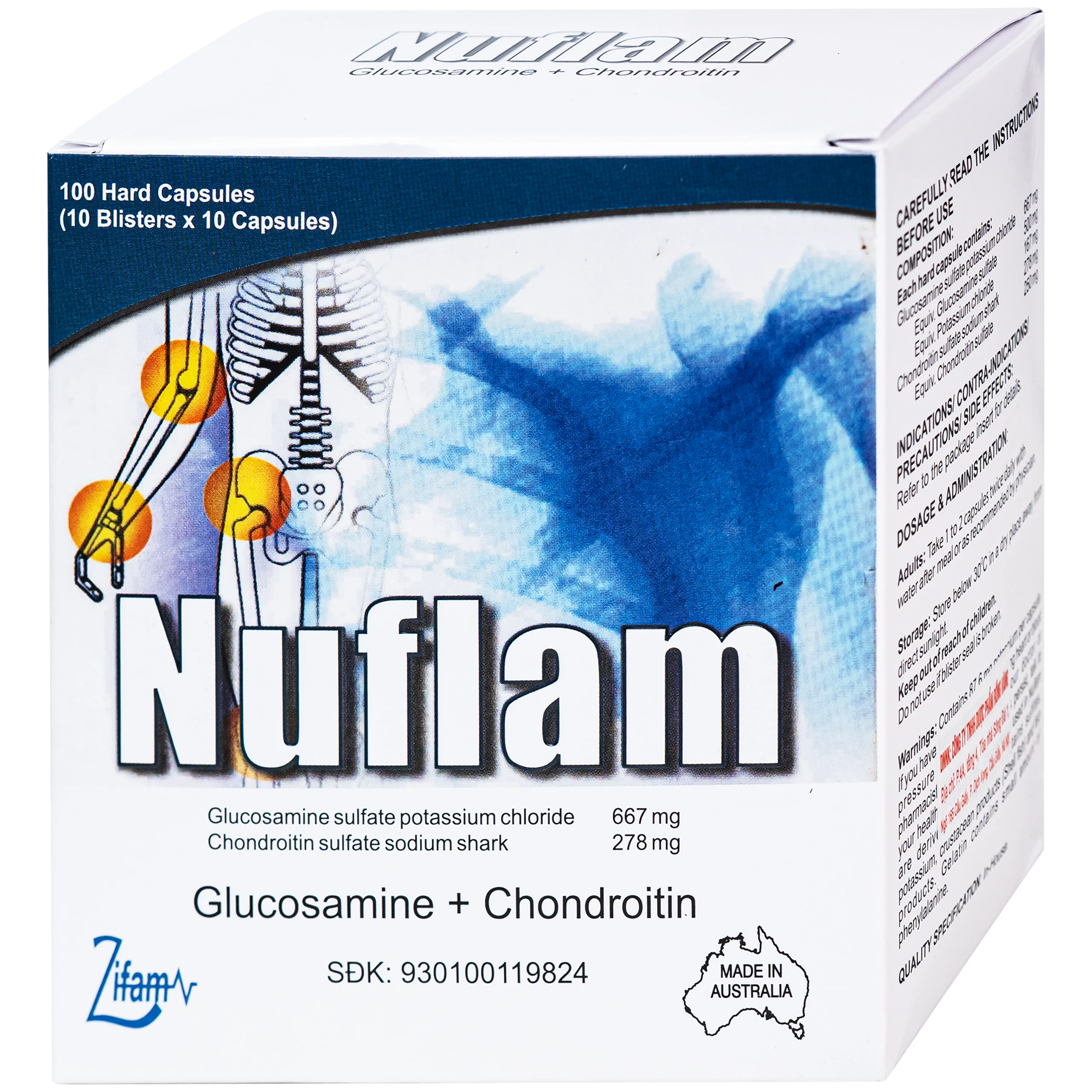 Thuốc Nuflam Zifam giúp giảm triệu chứng của thoái hóa khớp thể nhẹ (10 vỉ x 10 viên) 2