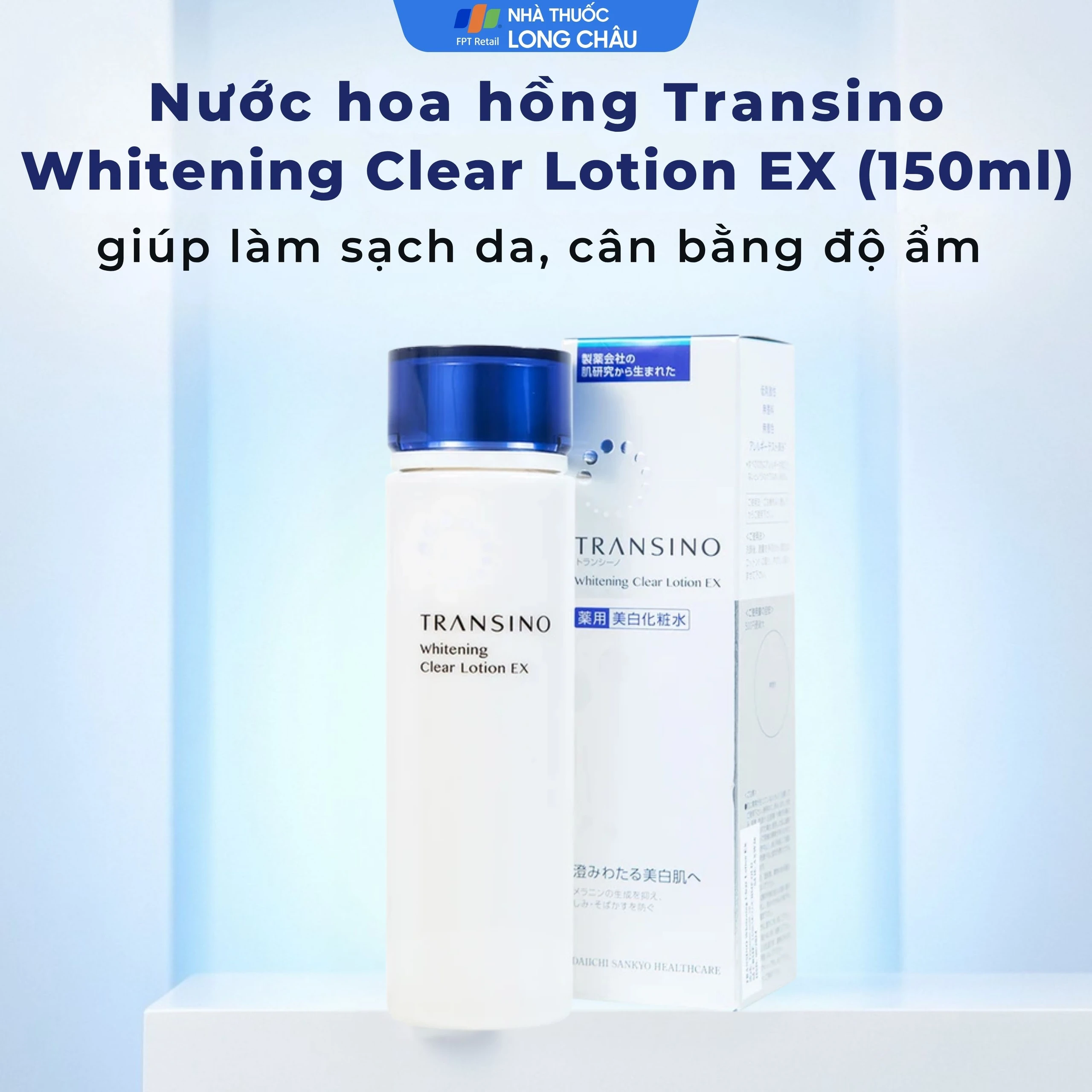 Nước hoa hồng dưỡng trắng, mờ thâm nám Transino Whitening Clear Lotion EX 150ml