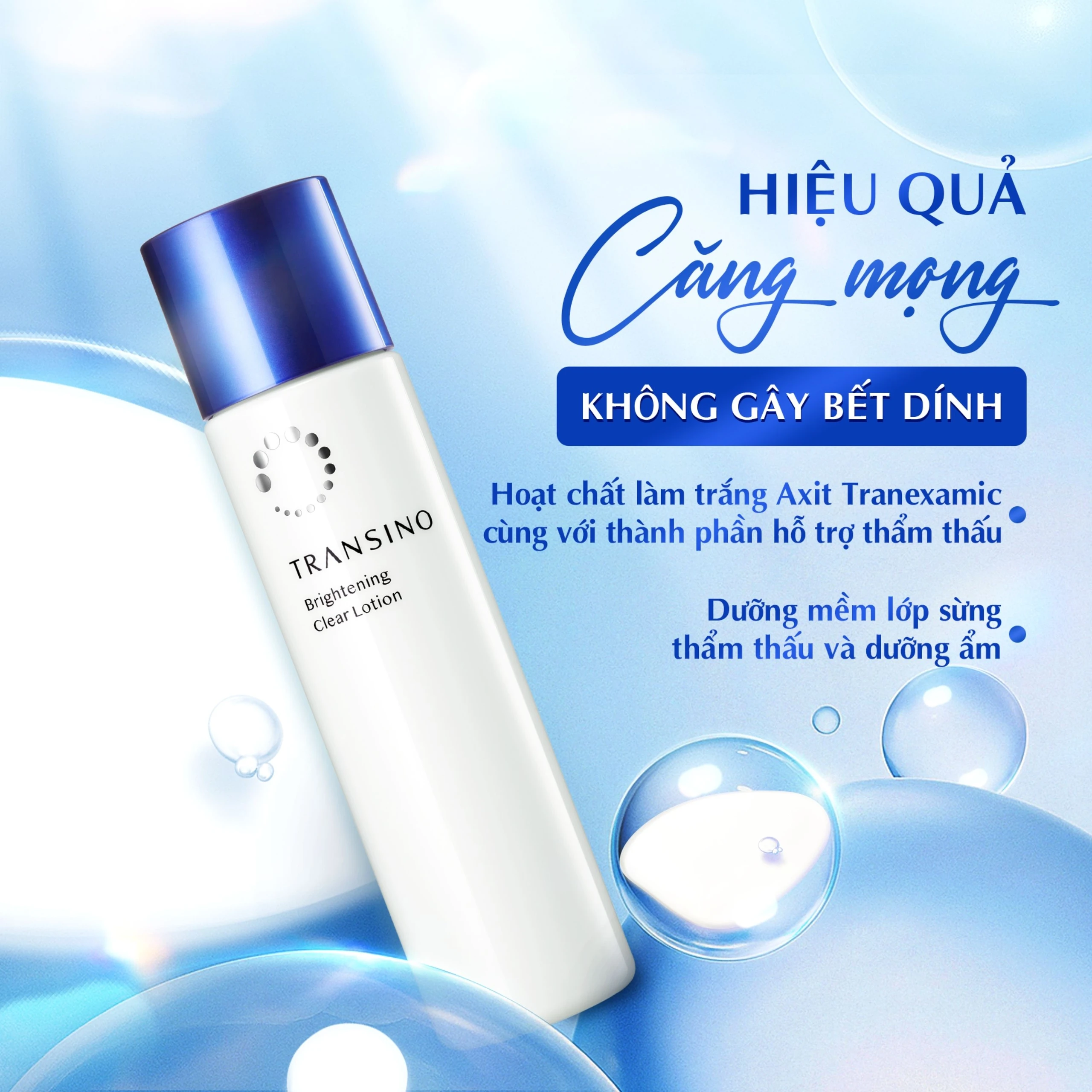Nước hoa hồng Transino Brightening Clear Lotion làm sạch, cấp ẩm và dưỡng sáng da nám (150ml)
