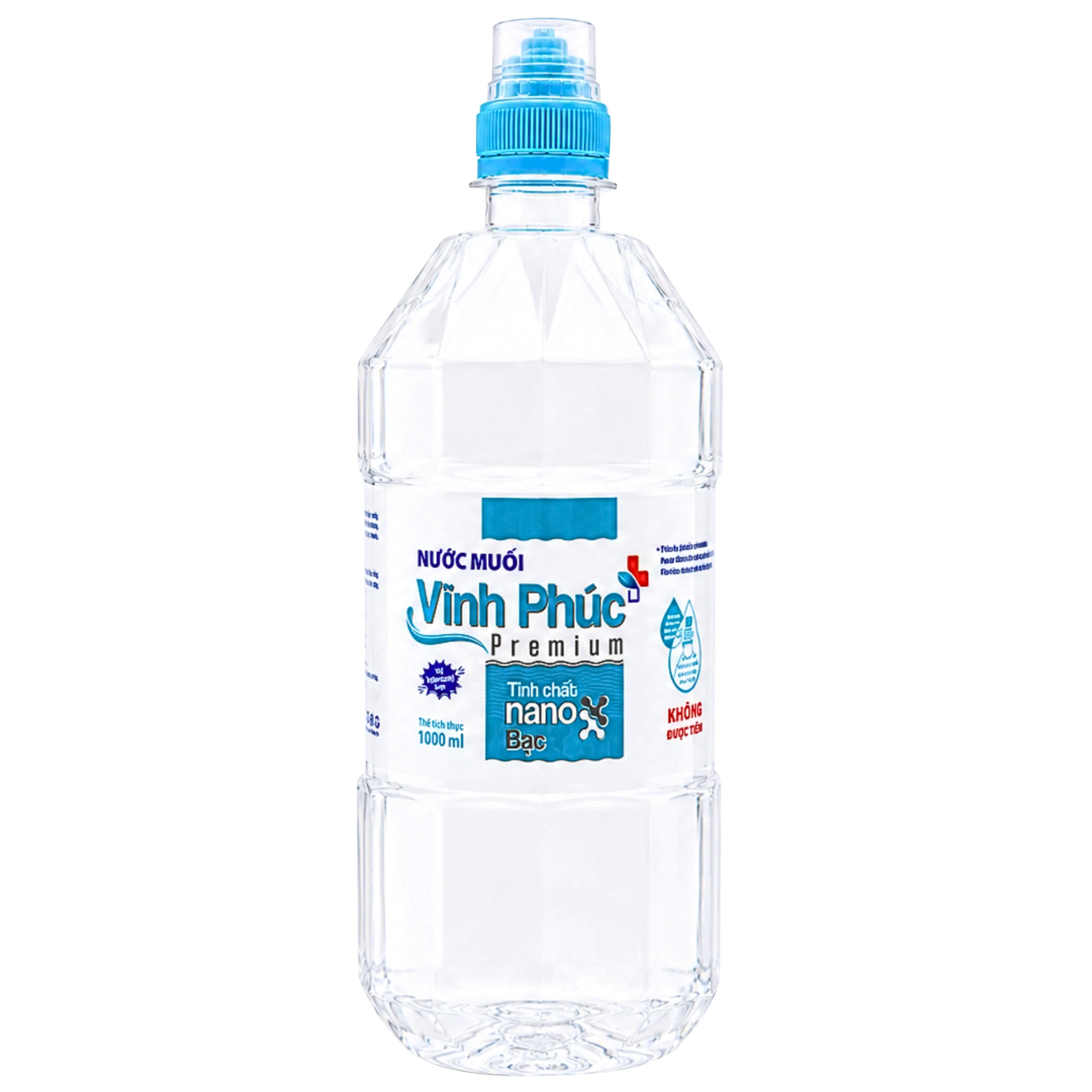 Nước muối Vĩnh Phúc Premium nano bạc 1000ml giúp loại bỏ vi khuẩn, khử mùi hôi miệng 1