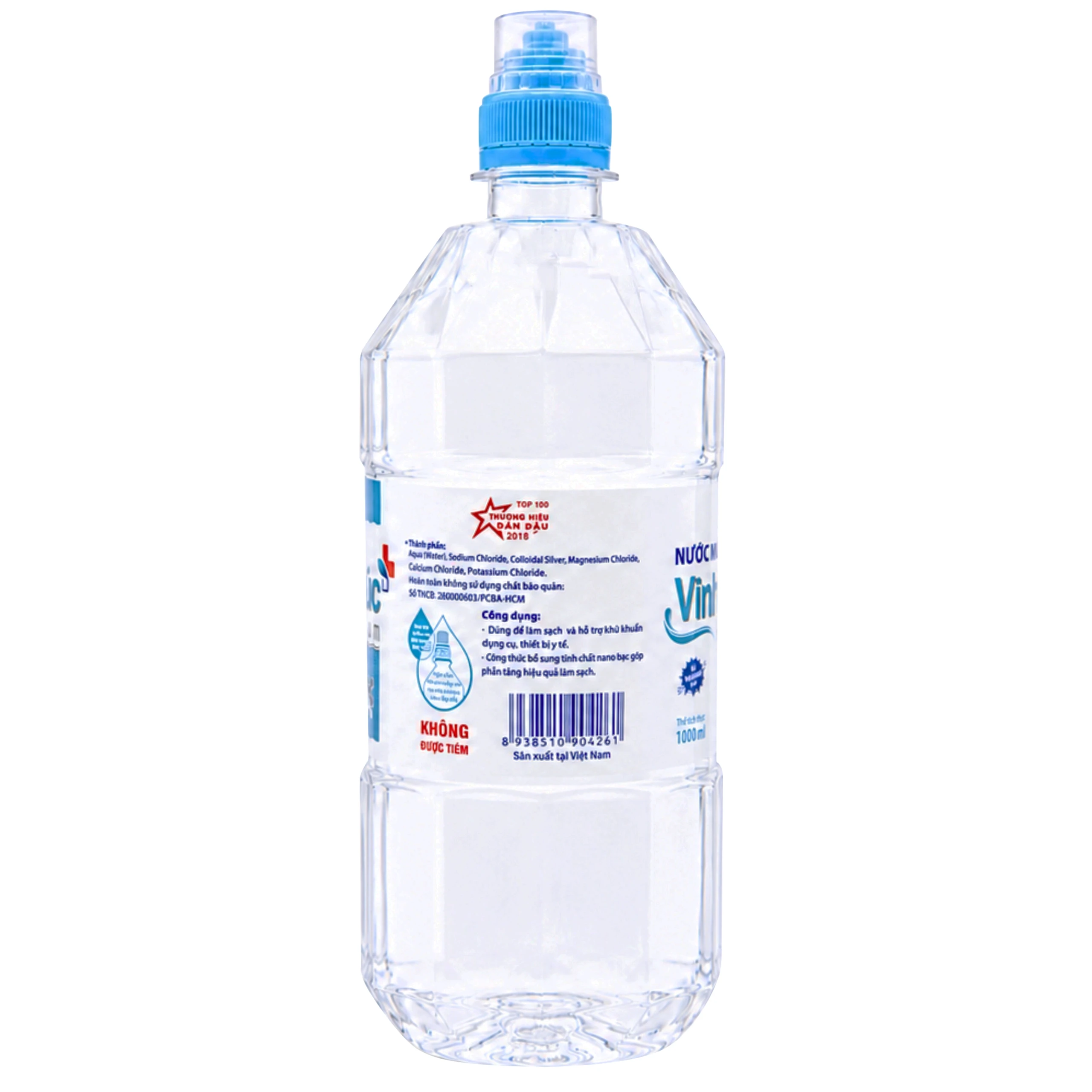 Nước muối Vĩnh Phúc Premium nano bạc 1000ml giúp loại bỏ vi khuẩn, khử mùi hôi miệng 2