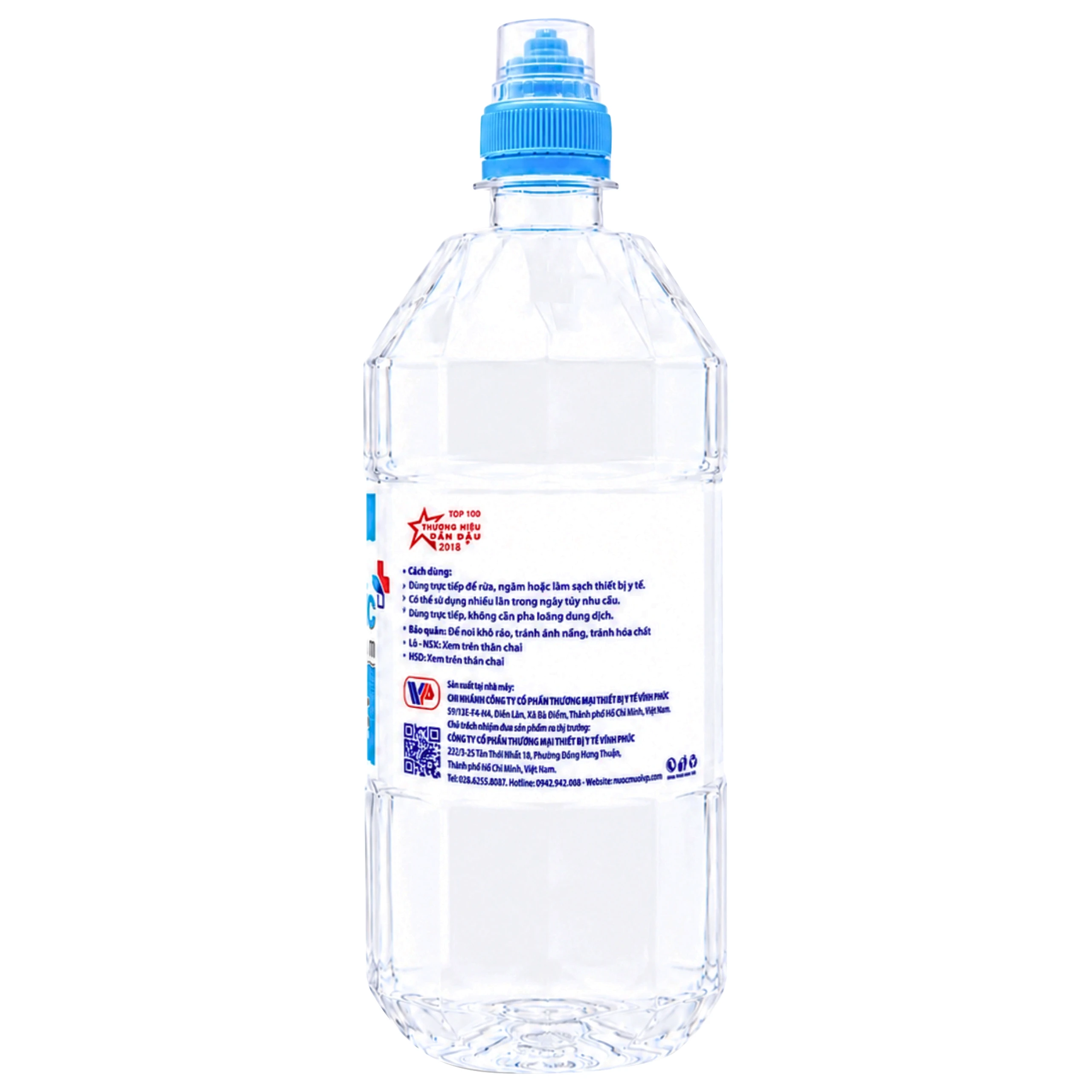 Nước muối Vĩnh Phúc Premium nano bạc 1000ml giúp loại bỏ vi khuẩn, khử mùi hôi miệng 3
