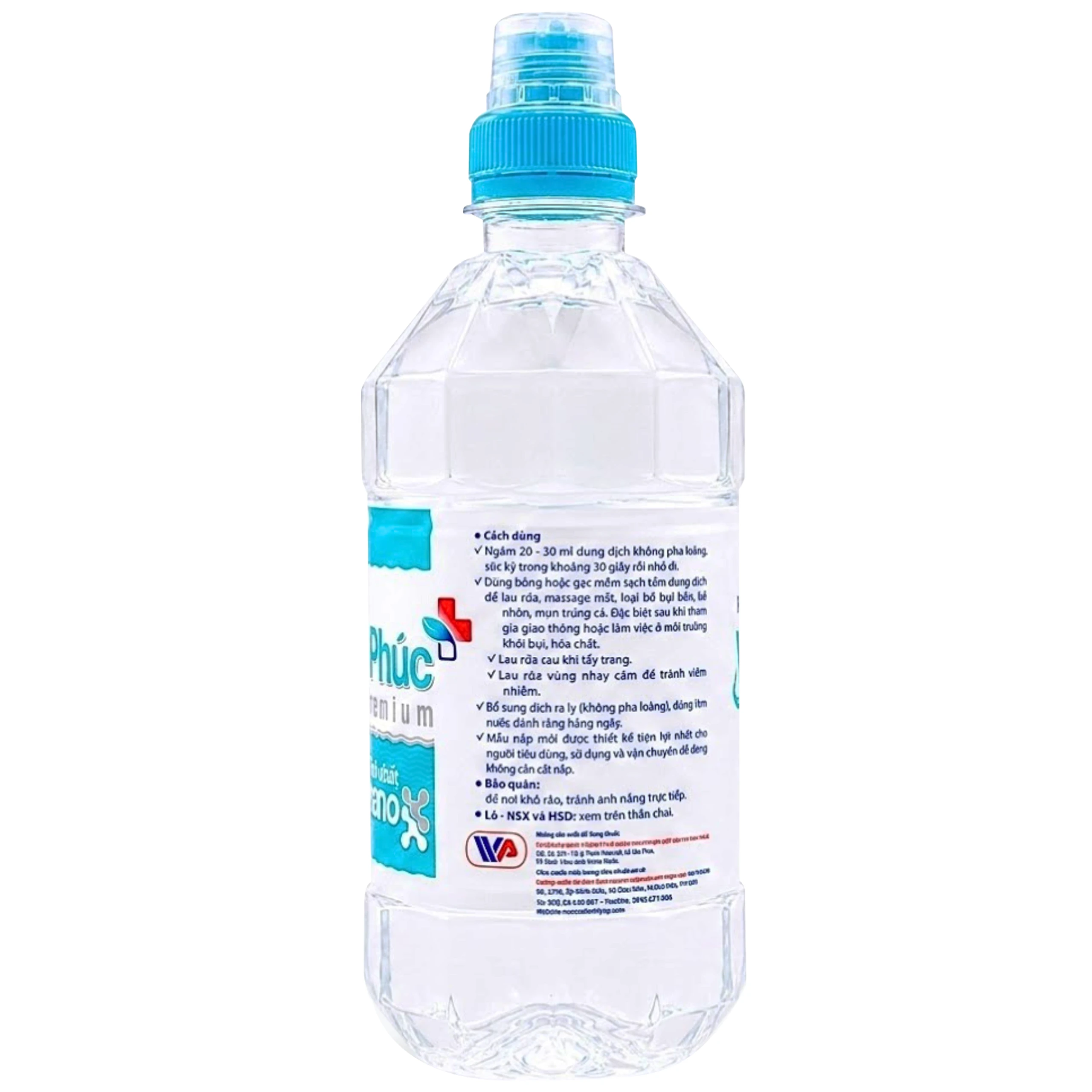 Nước muối Vĩnh Phúc Premium nano bạc 500ml giúp loại bỏ vi khuẩn, khử mùi hôi miệng 2