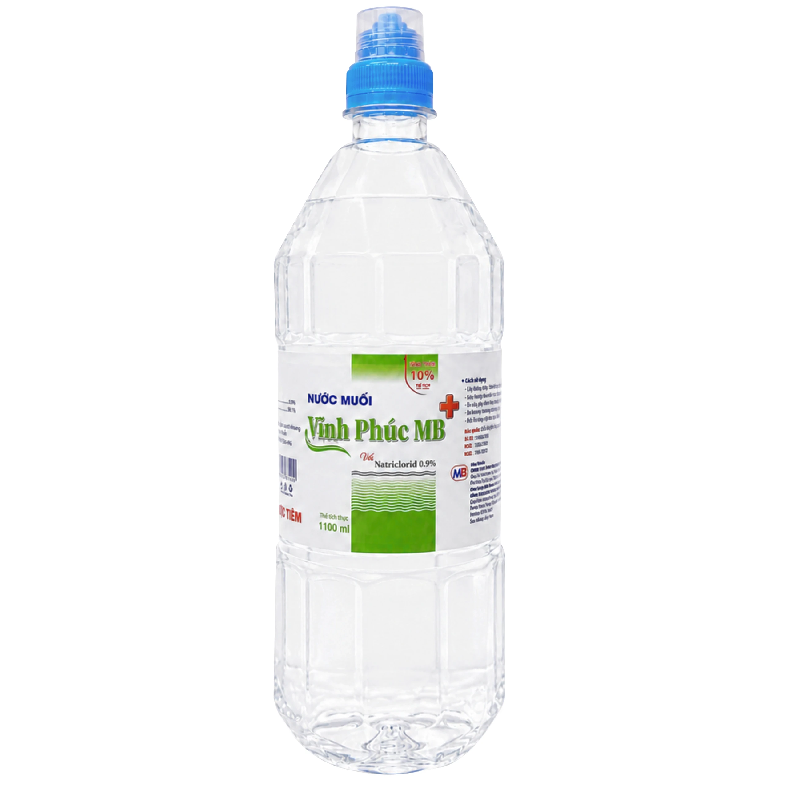 Nước muối Vĩnh Phúc Smiles 1100ml natri clorid 0.9 giúp làm sạch răng, khử mùi hôi miệng 4