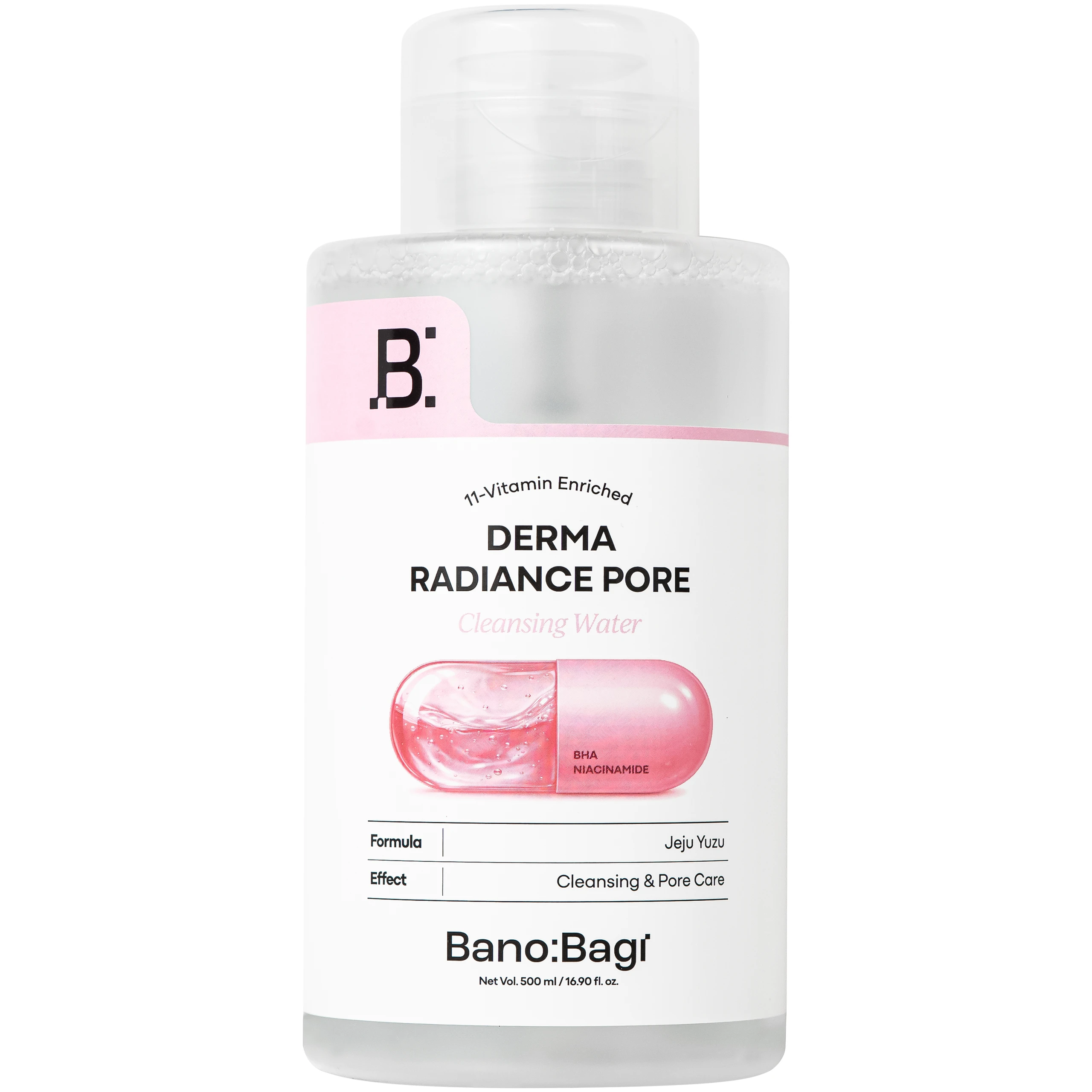 Nước tẩy trang Banobagi Derma Radiance Pore làm sạch bụi bẩn, bã nhờn và giữ ẩm da (500ml) 1