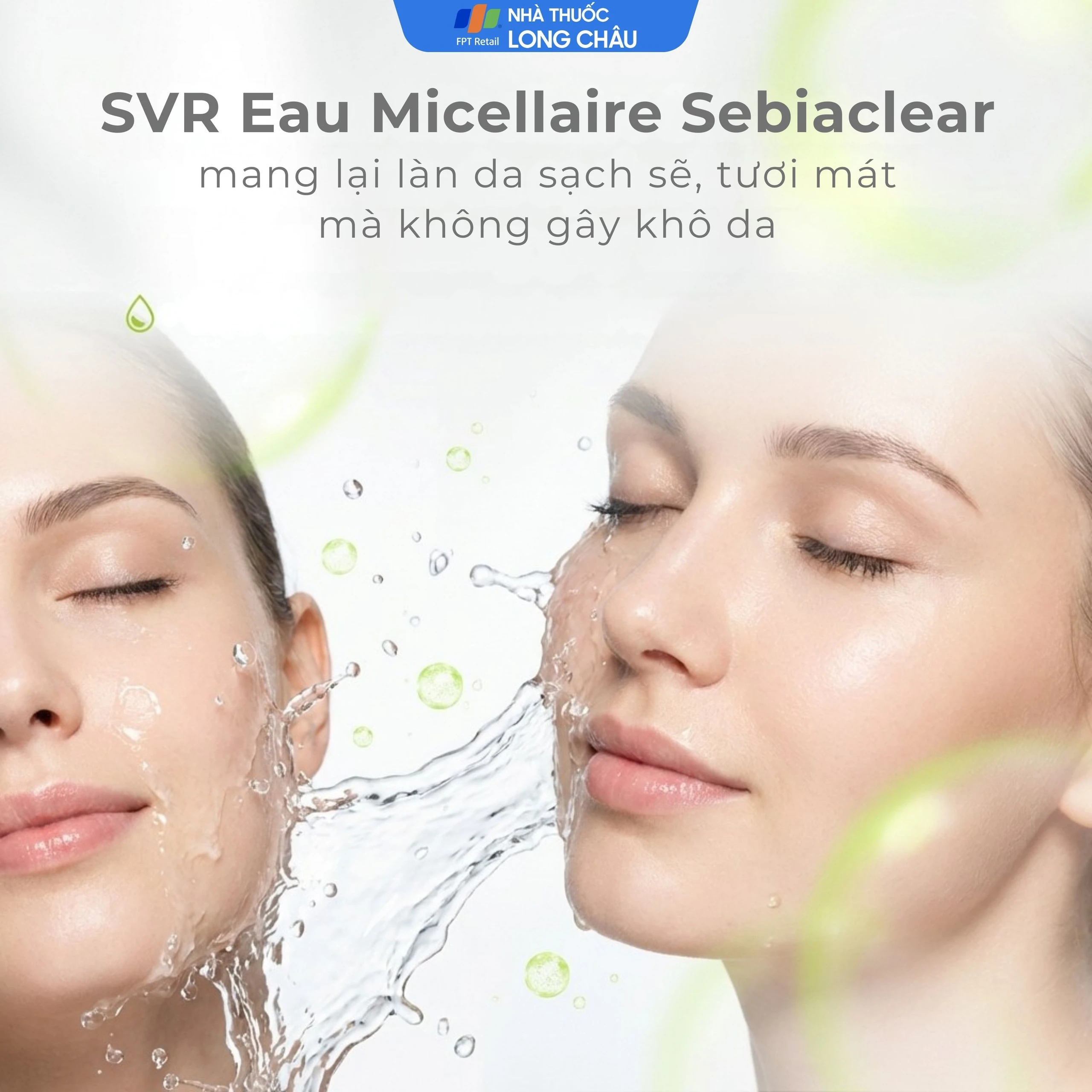 Nước tẩy trang SVR Eau Micellaire Sebiaclear 400ml làm sạch da và tẩy trang lớp trang điểm dành cho da dầu mụn