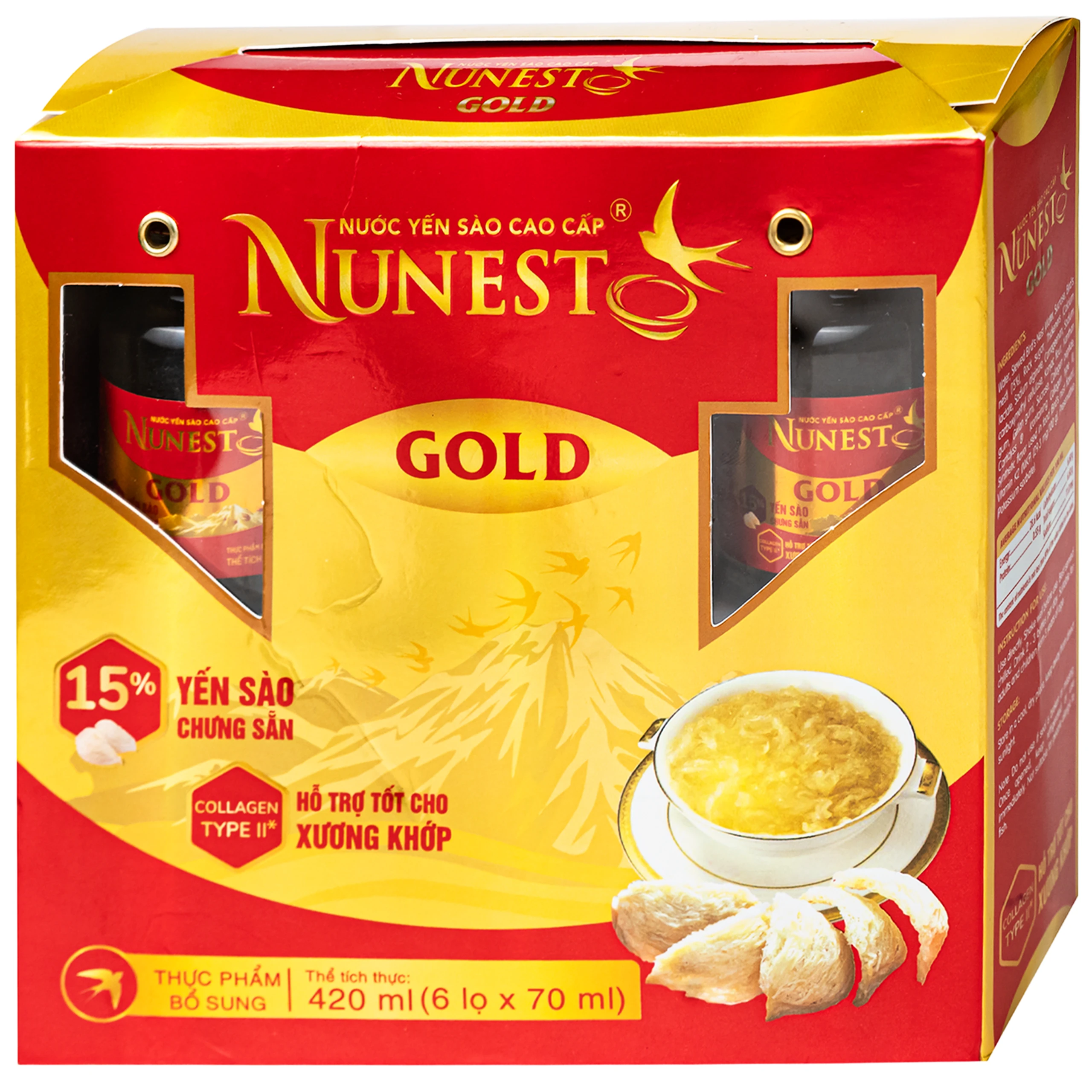 Nước Yến Cao Cấp Nunest Gold (6 hũ x 70ml) 2