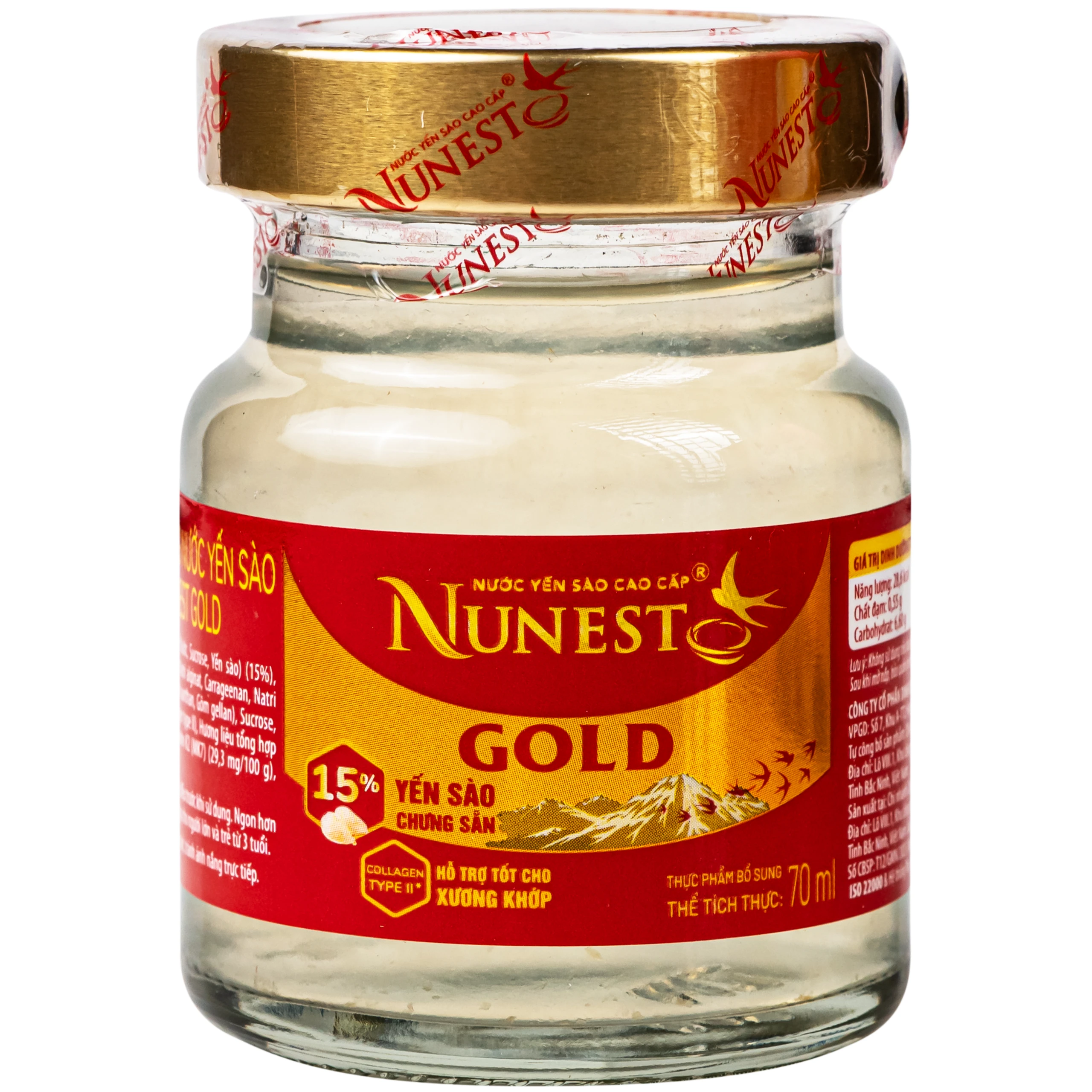 Nước Yến Cao Cấp Nunest Gold (6 hũ x 70ml) 6