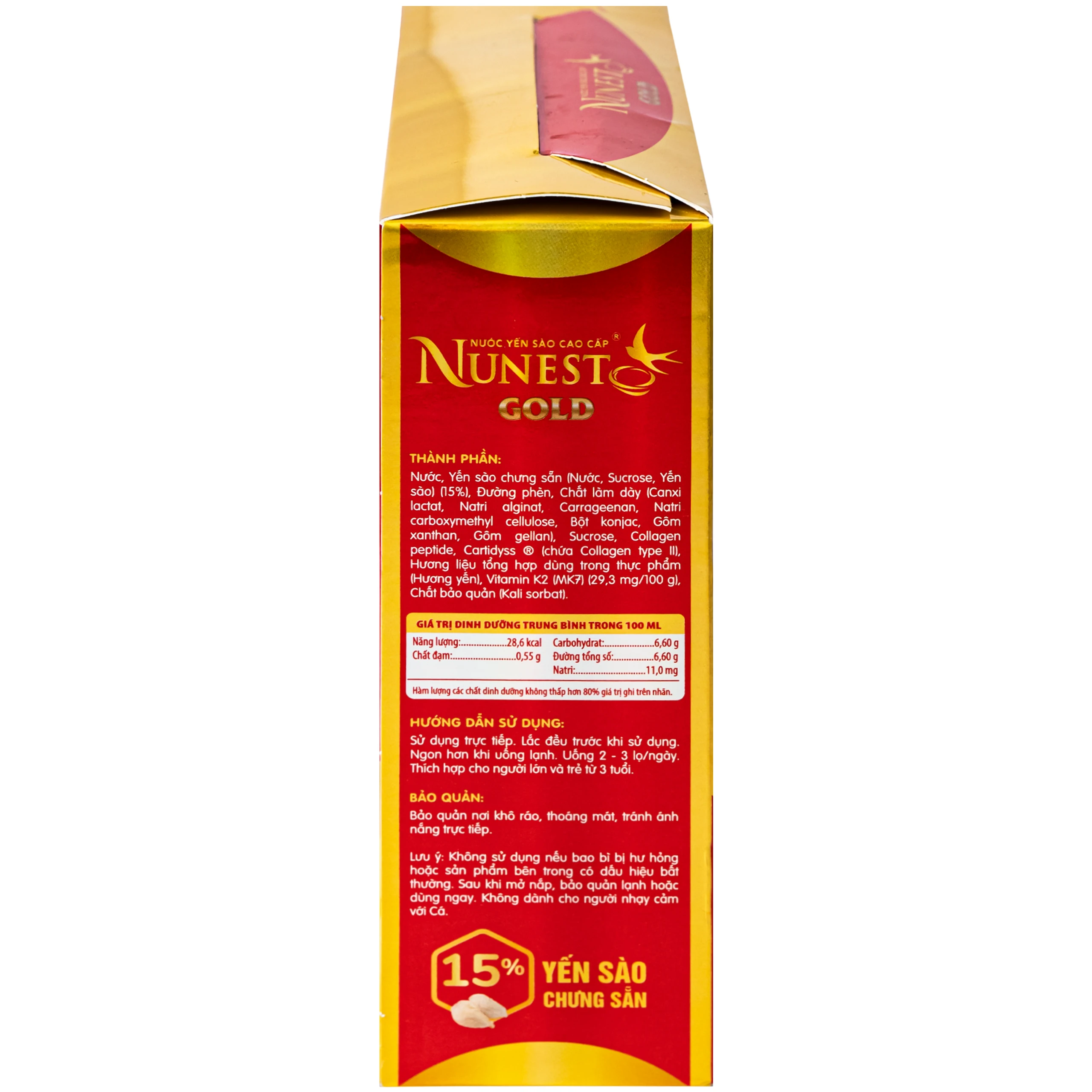 Nước Yến Cao Cấp Nunest Gold (6 hũ x 70ml) 4