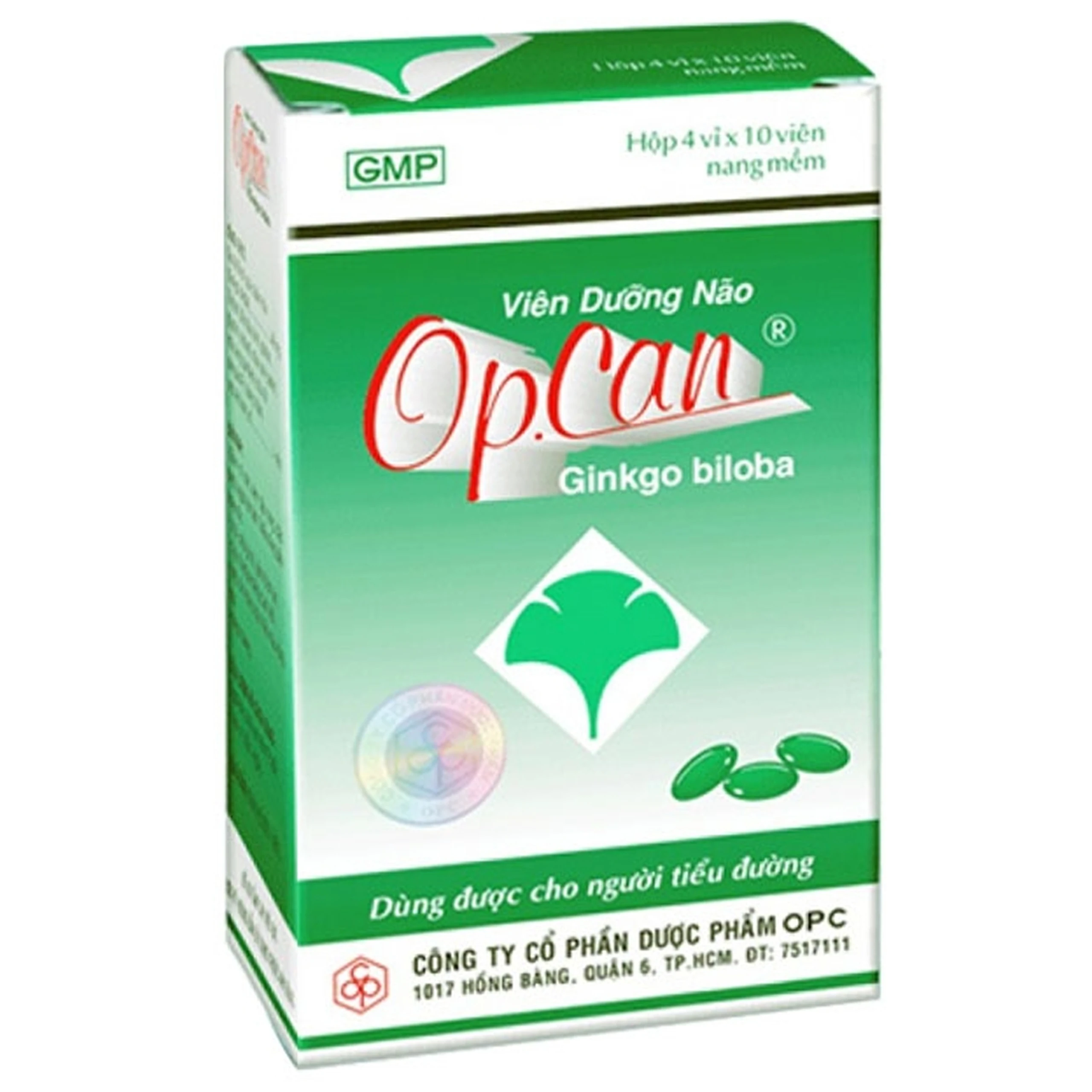 Viên dưỡng não OP.Can OPC điều trị giảm trí nhớ, kém tập trung (4 vỉ x 10 viên) 