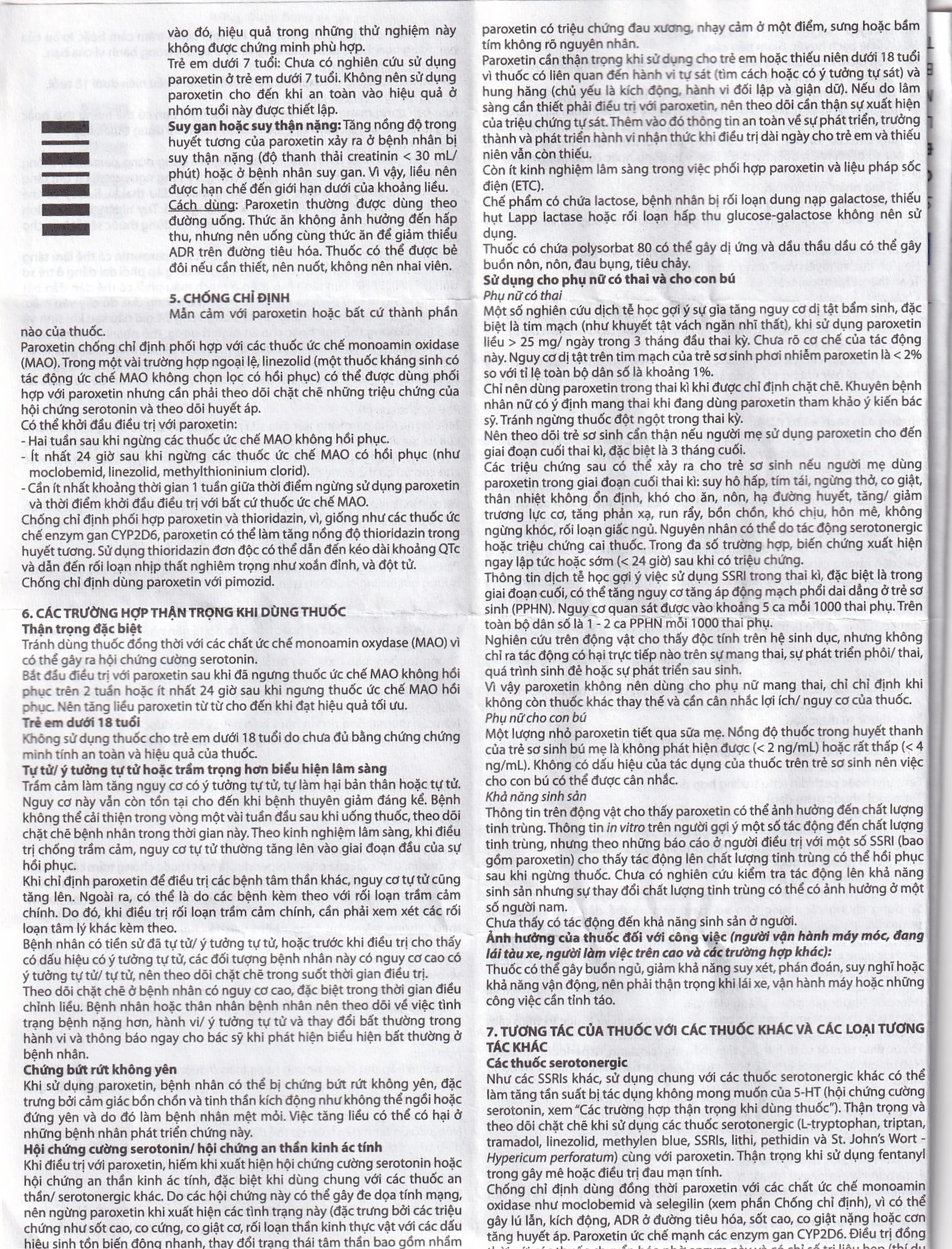 Viên nén Parokey 20mg DaViPharm điều trị trầm cảm, rối loạn ám ảnh cưỡng bức (3 vỉ x 10 viên) 