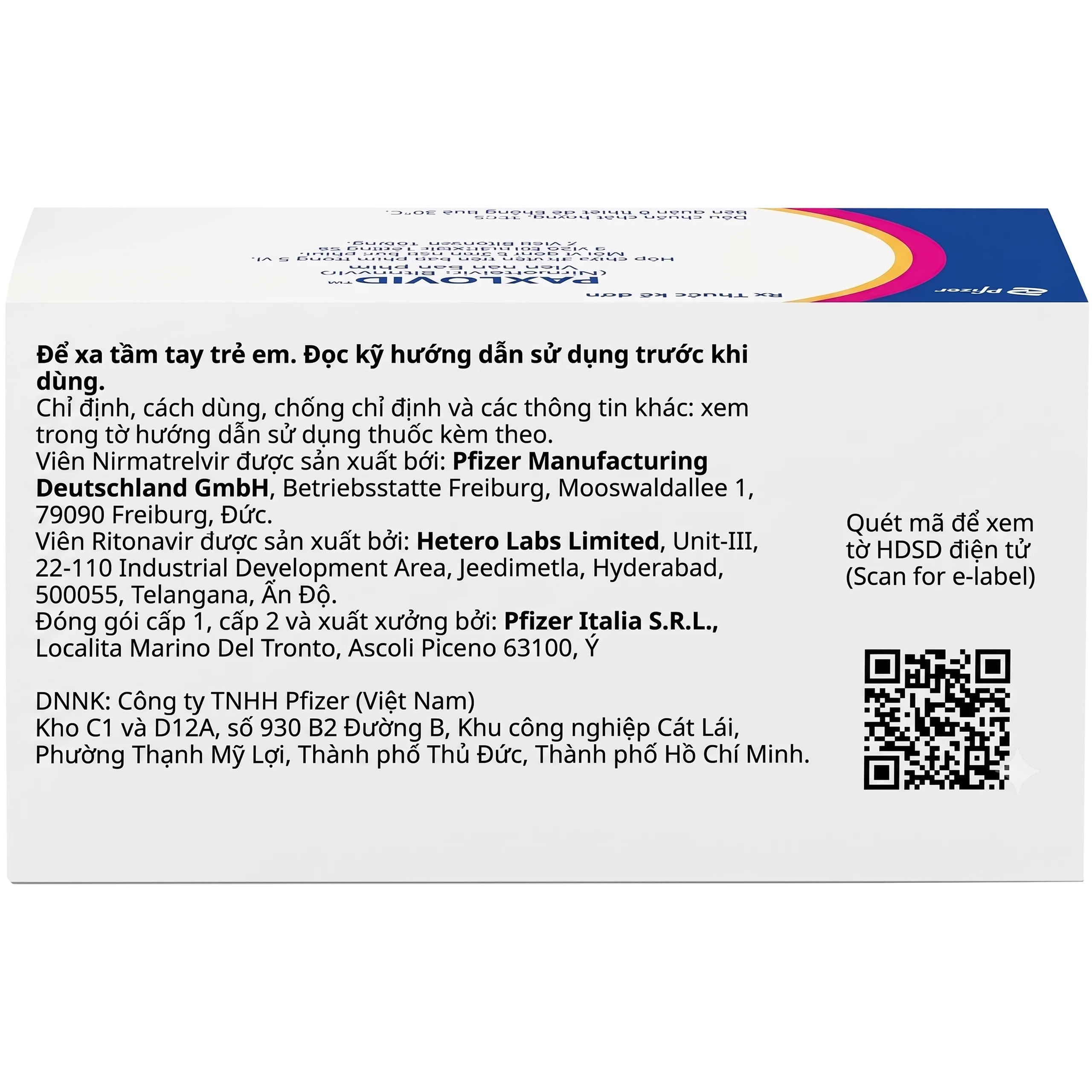 Thuốc Paxlovid Pfizer là thuốc kháng virus dùng đường uống để điều trị COVID-19 (5 vỉ x 6 viên) 5