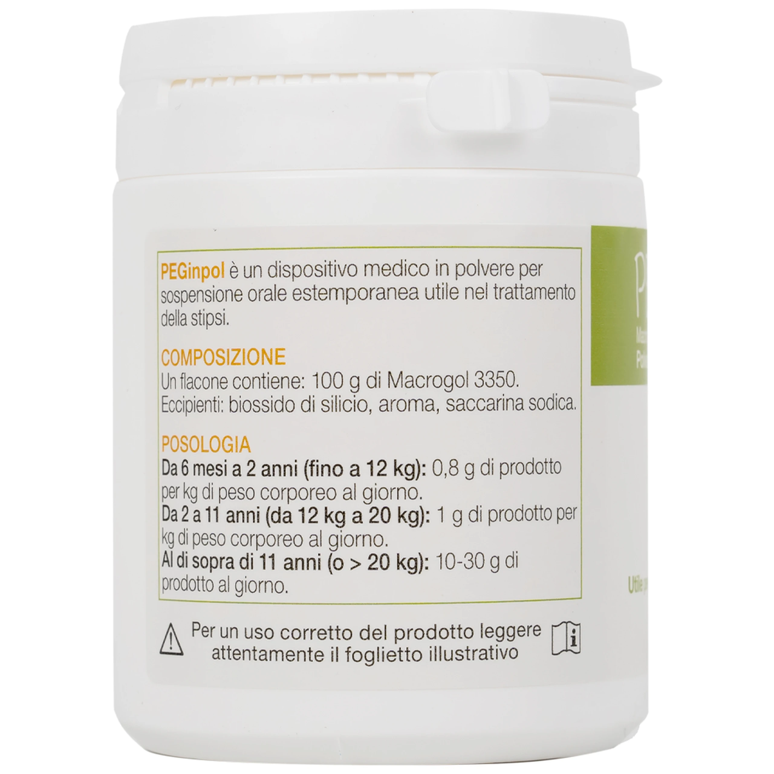 Bột nhuận tràng Buona Peginpol 100g cải thiện tình trạng táo bón cho trẻ từ 6 tháng tuổi