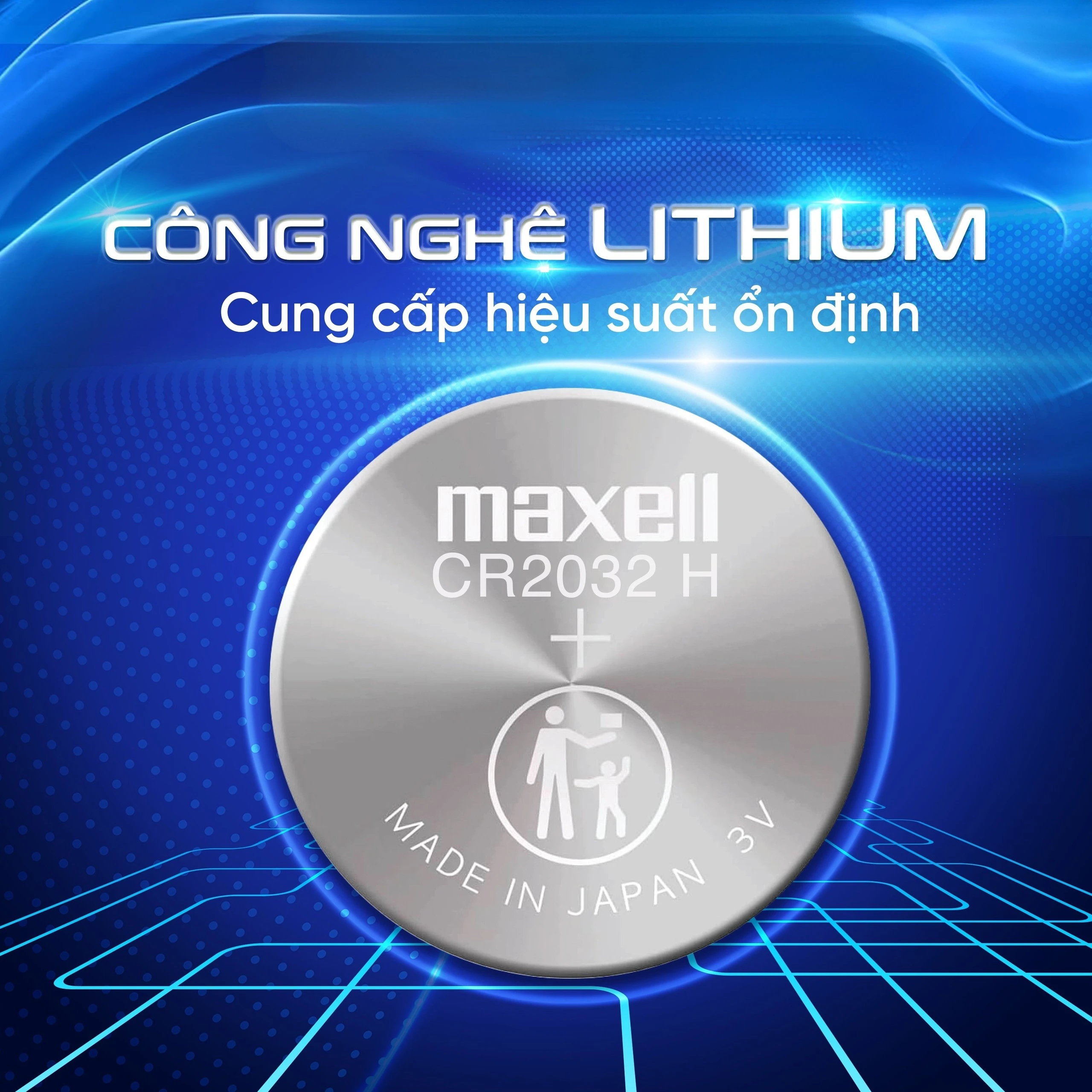 Pin Maxell lithium CR2032 (20 vỉ x 5 viên) dùng cho các thiết bị điện tử