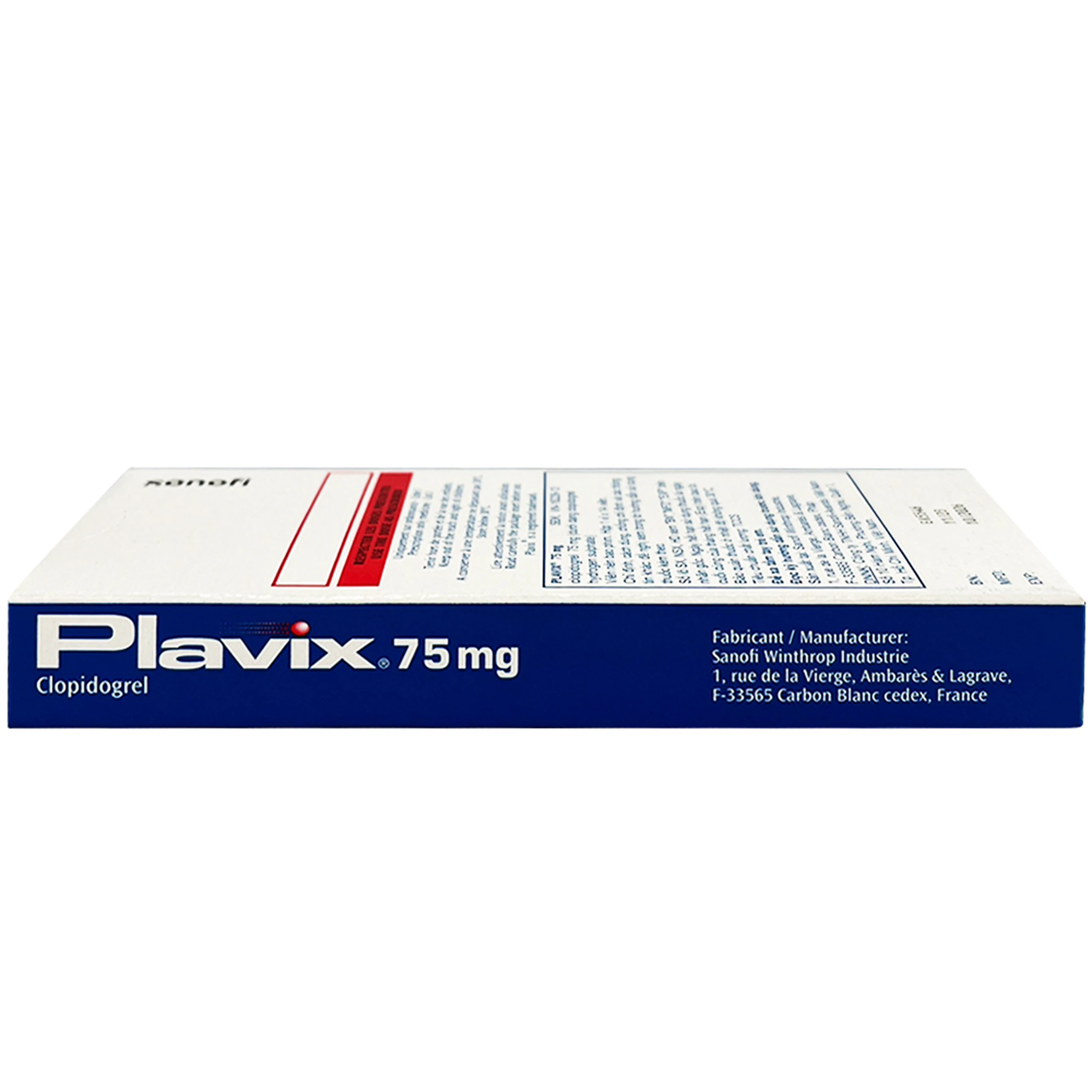 Thuốc Plavix 75mg Sanofi giảm nguy cơ thành lập cục máu đông, huyết khối (1 vỉ x 14 viên)