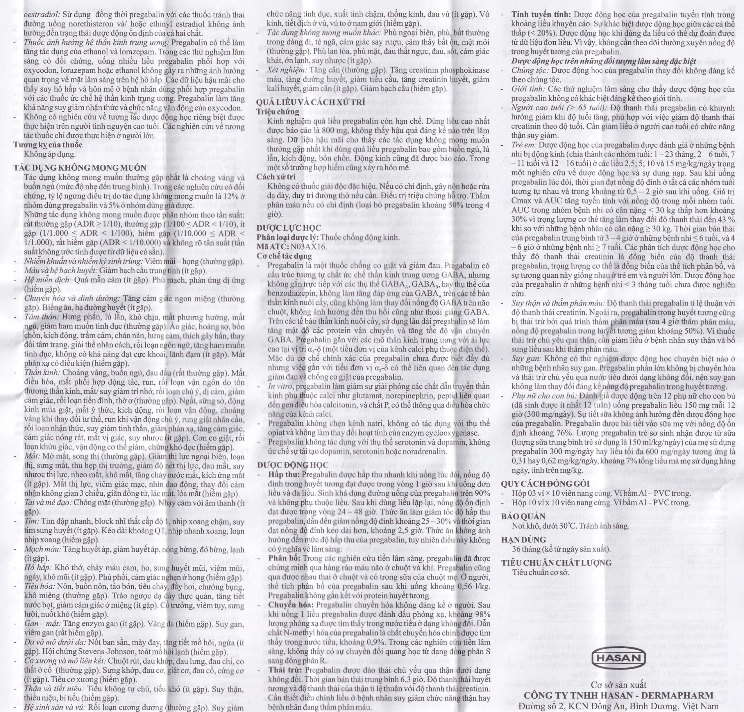 Thuốc Premilin 75mg Hasan điều trị động kinh cục bộ (3 vỉ x 10 viên)