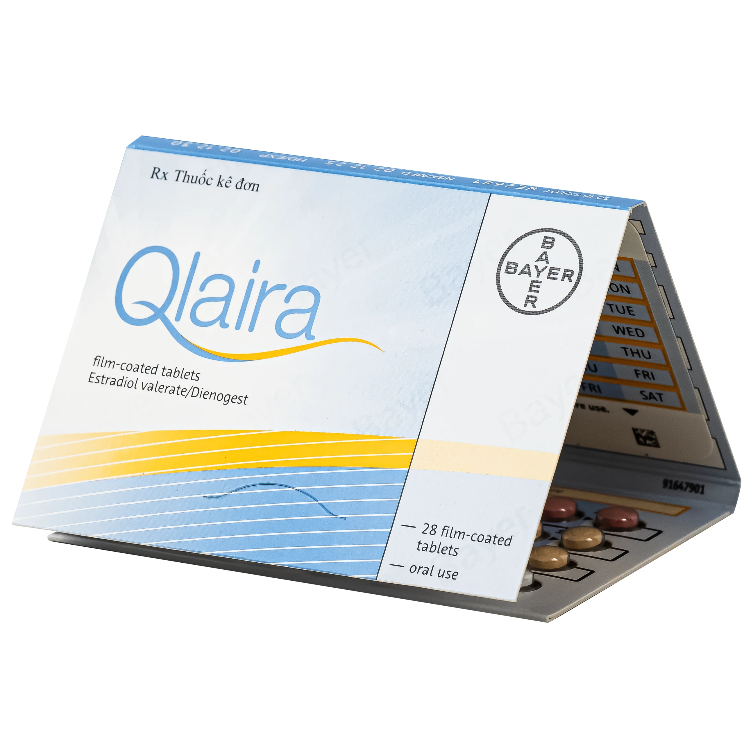 Thuốc Qlaira Bayer chỉ định tránh thai đường uống (1 vỉ x 28 viên) 4