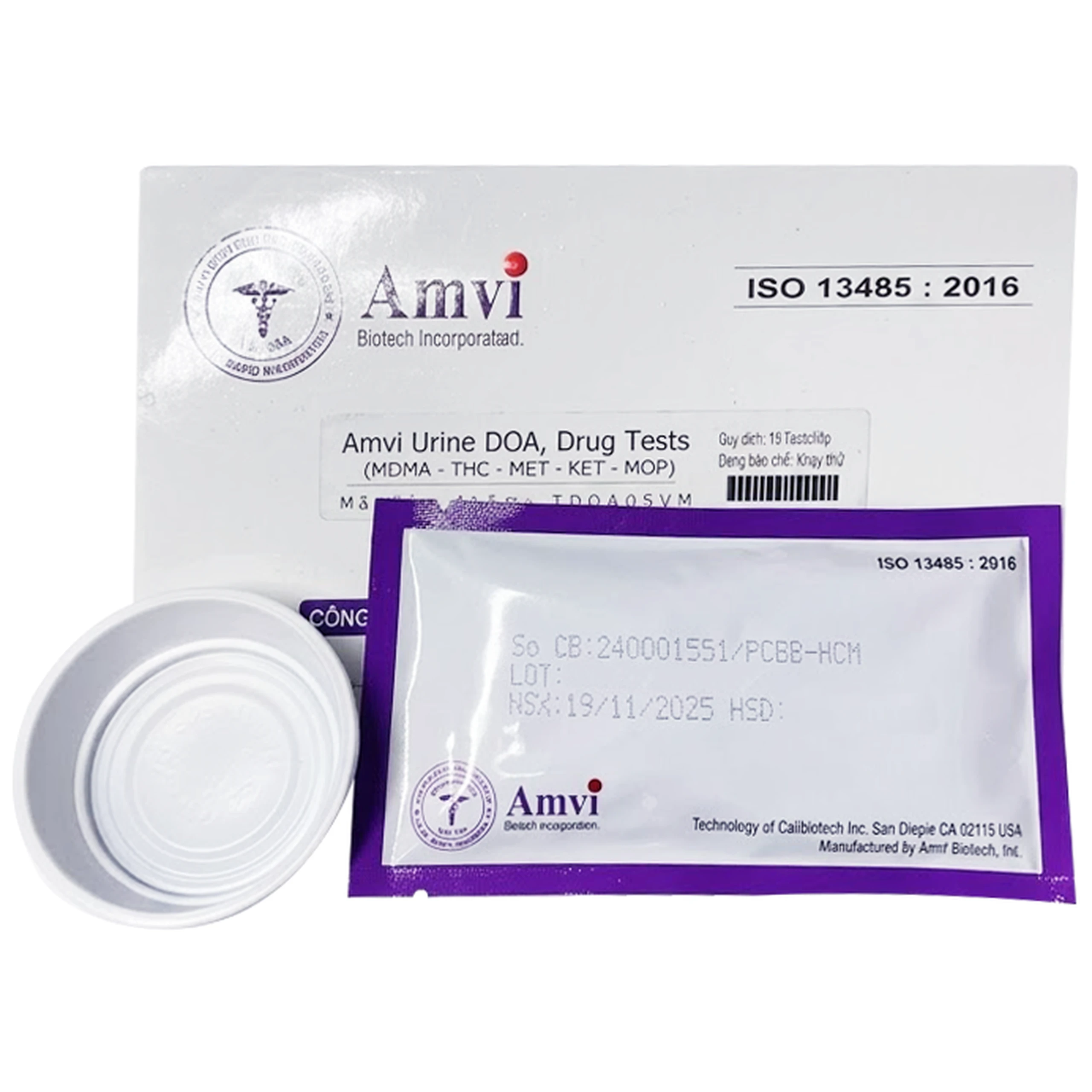Que thử ma túy 5 chân Amvi Urine Doa Drug Tests (mdma-thc-met-ket-mop) (15 cái) 1