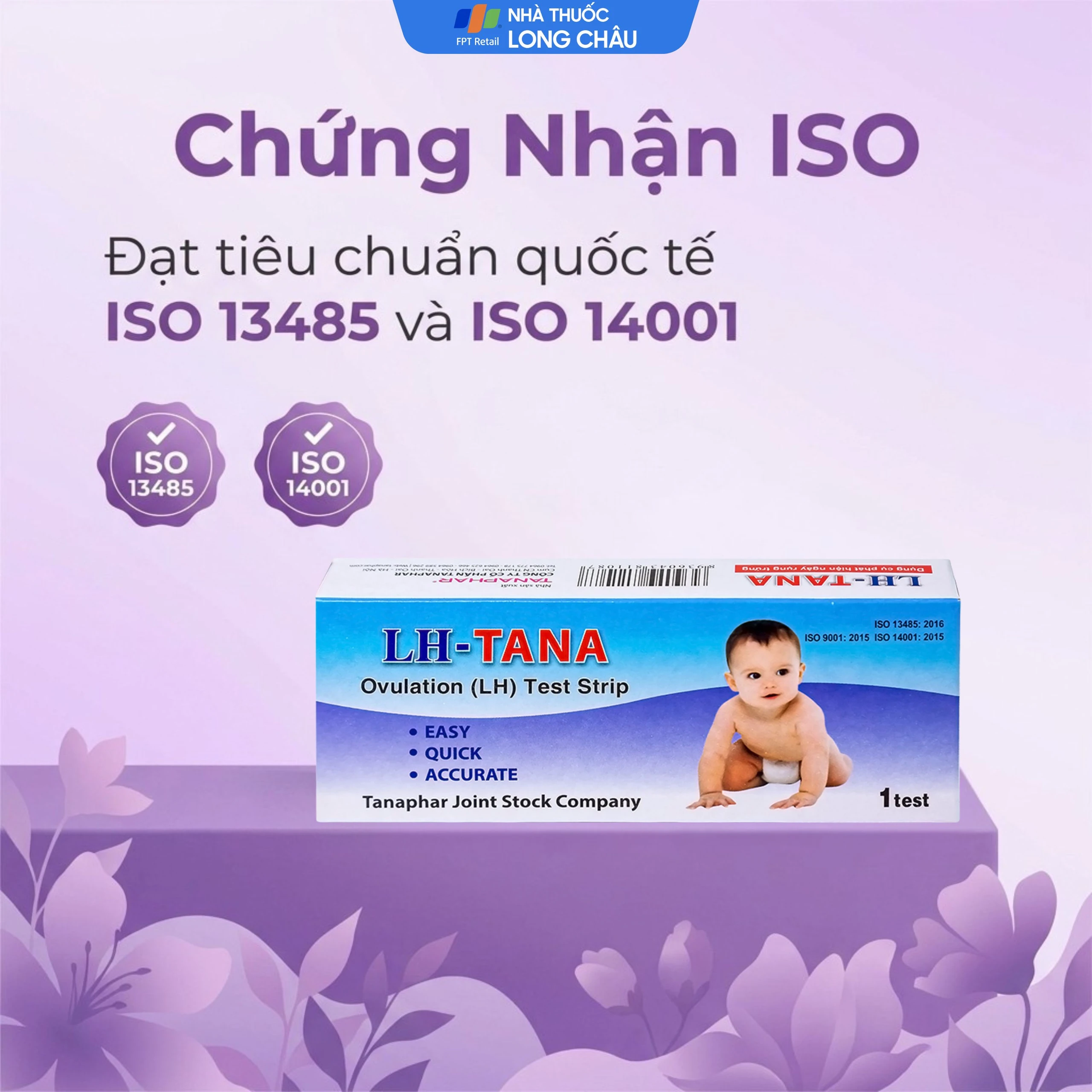 Que thử rụng trứng LH-Tana (12 cái) dùng xác định ngày rụng trứng nhanh chóng, đơn giản 3