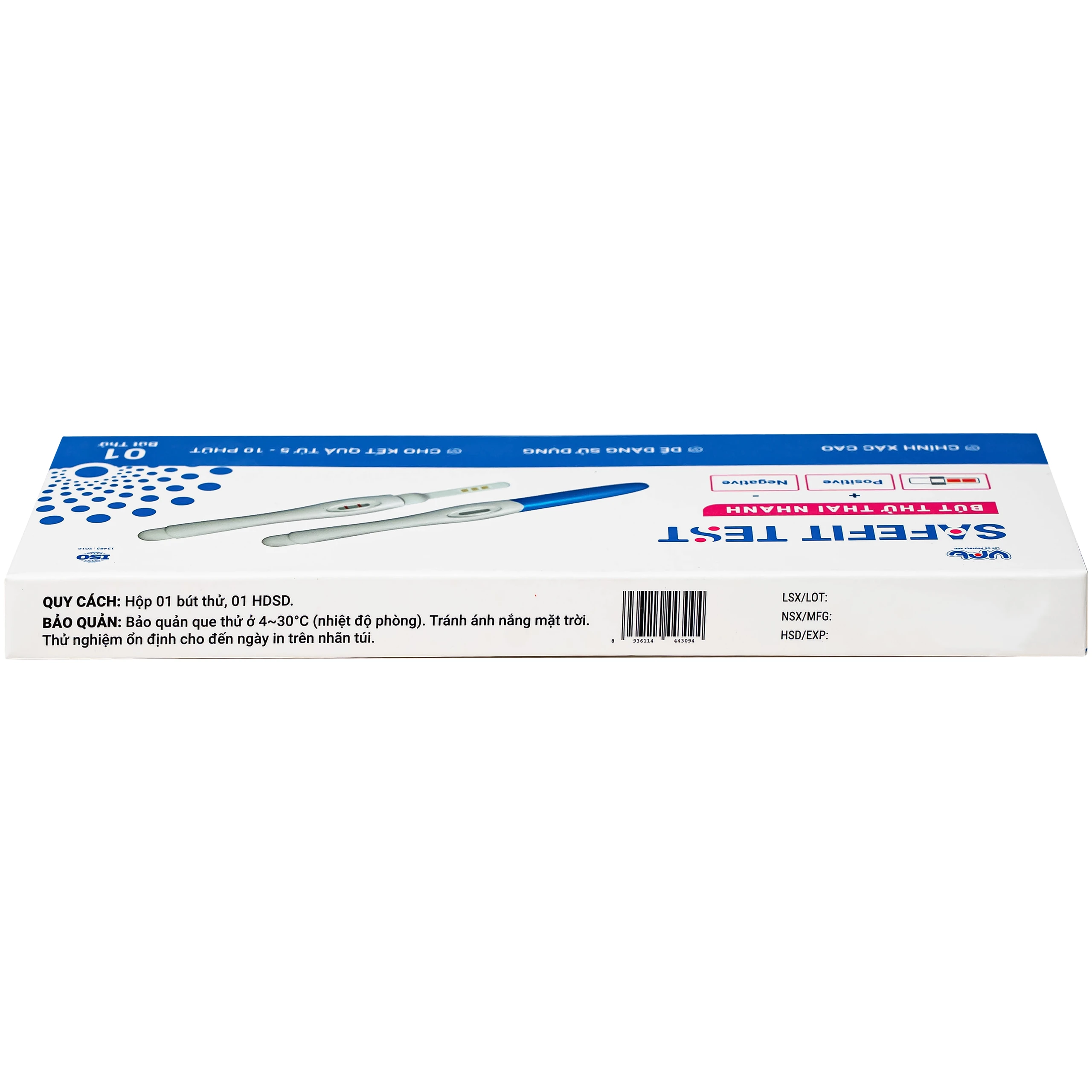 Que thử thai Safefit Test dạng bút giúp phát hiện sớm thai kỳ sau 7-10 ngày thụ thai 10